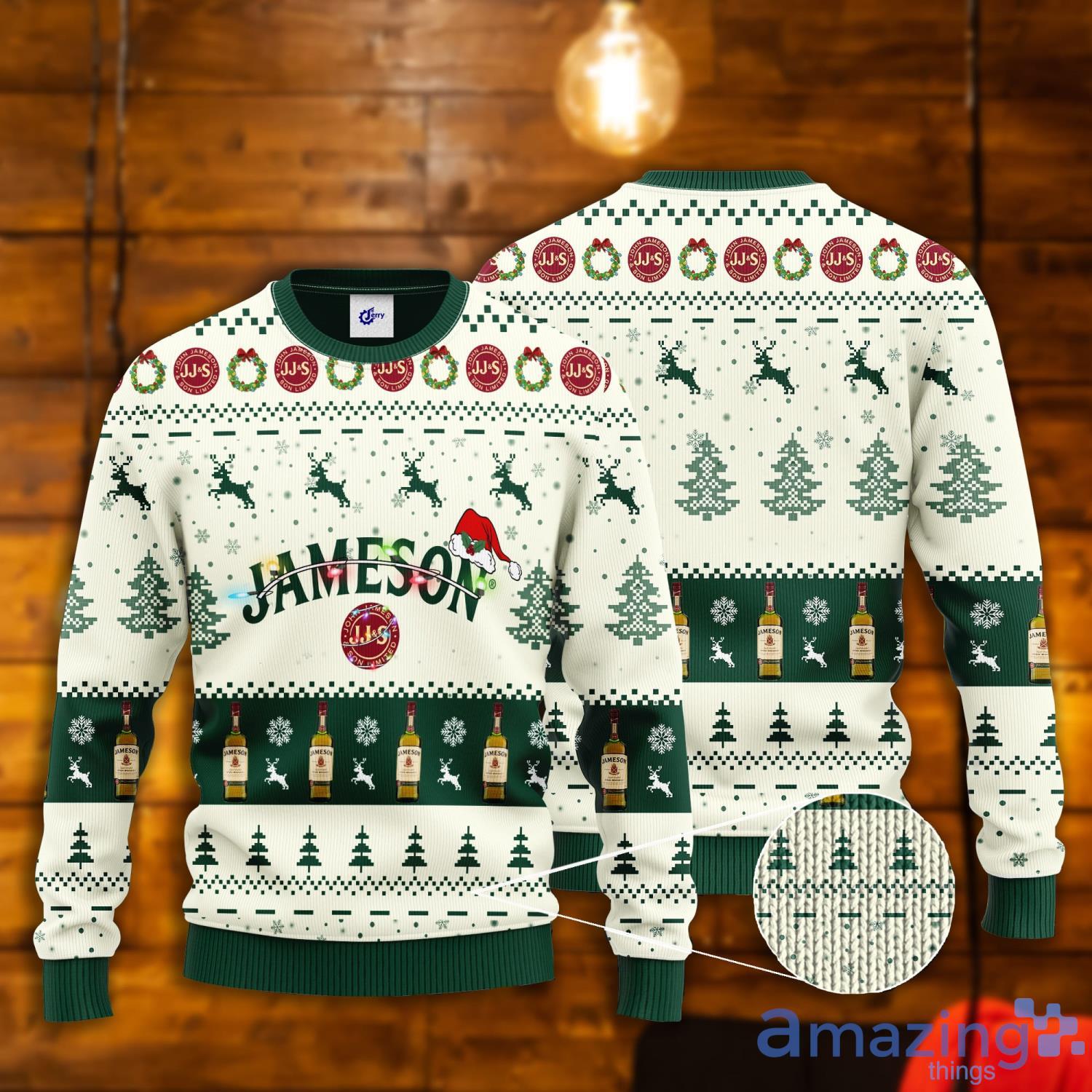 Jameson Santa Hat Christmas Ugly Christmas Sweater Product Photo 1