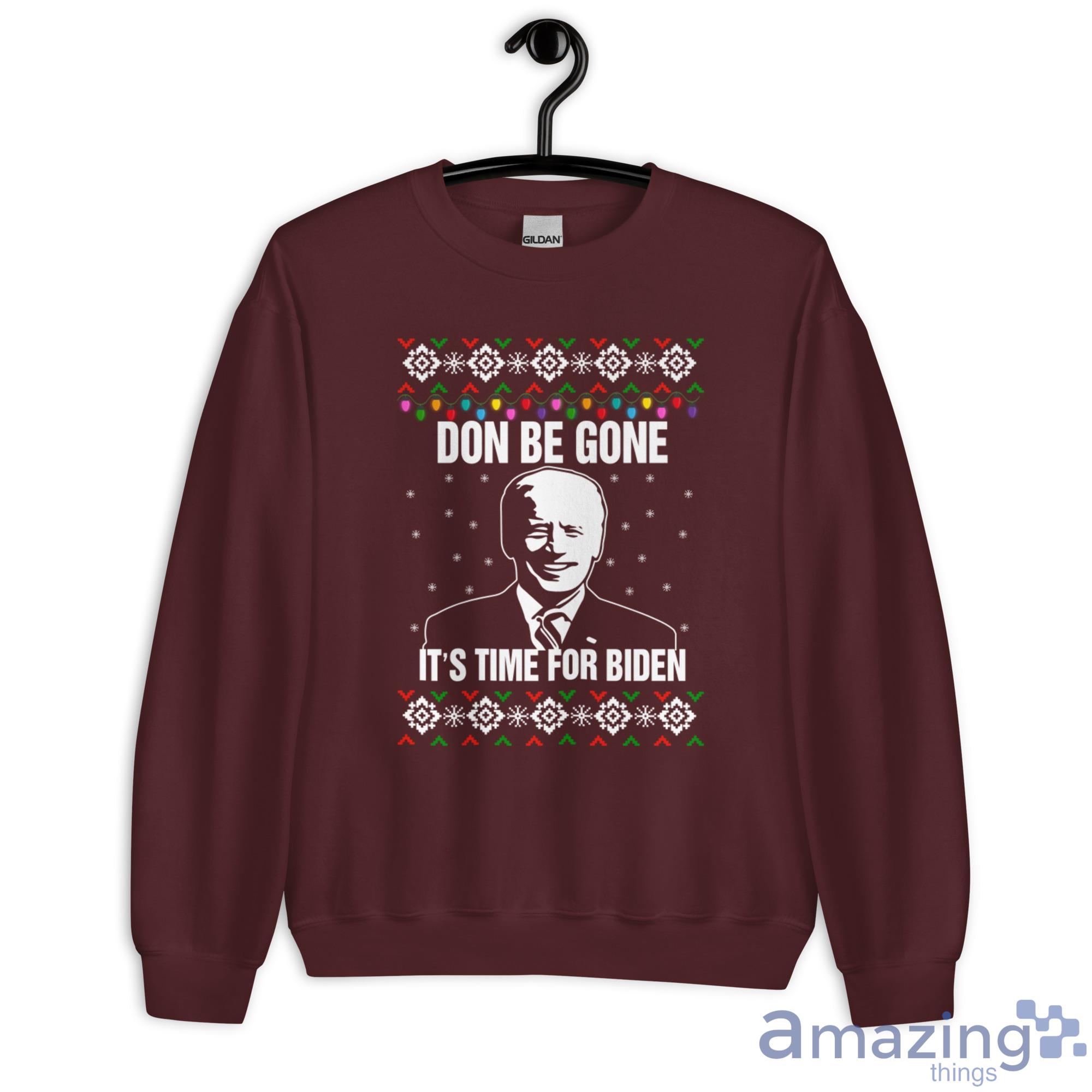 Joe Biden Its Time For Biden Christmas Sweatshirt - G180 Unisex Heavy Blend Crewneck Sweatshirt-2