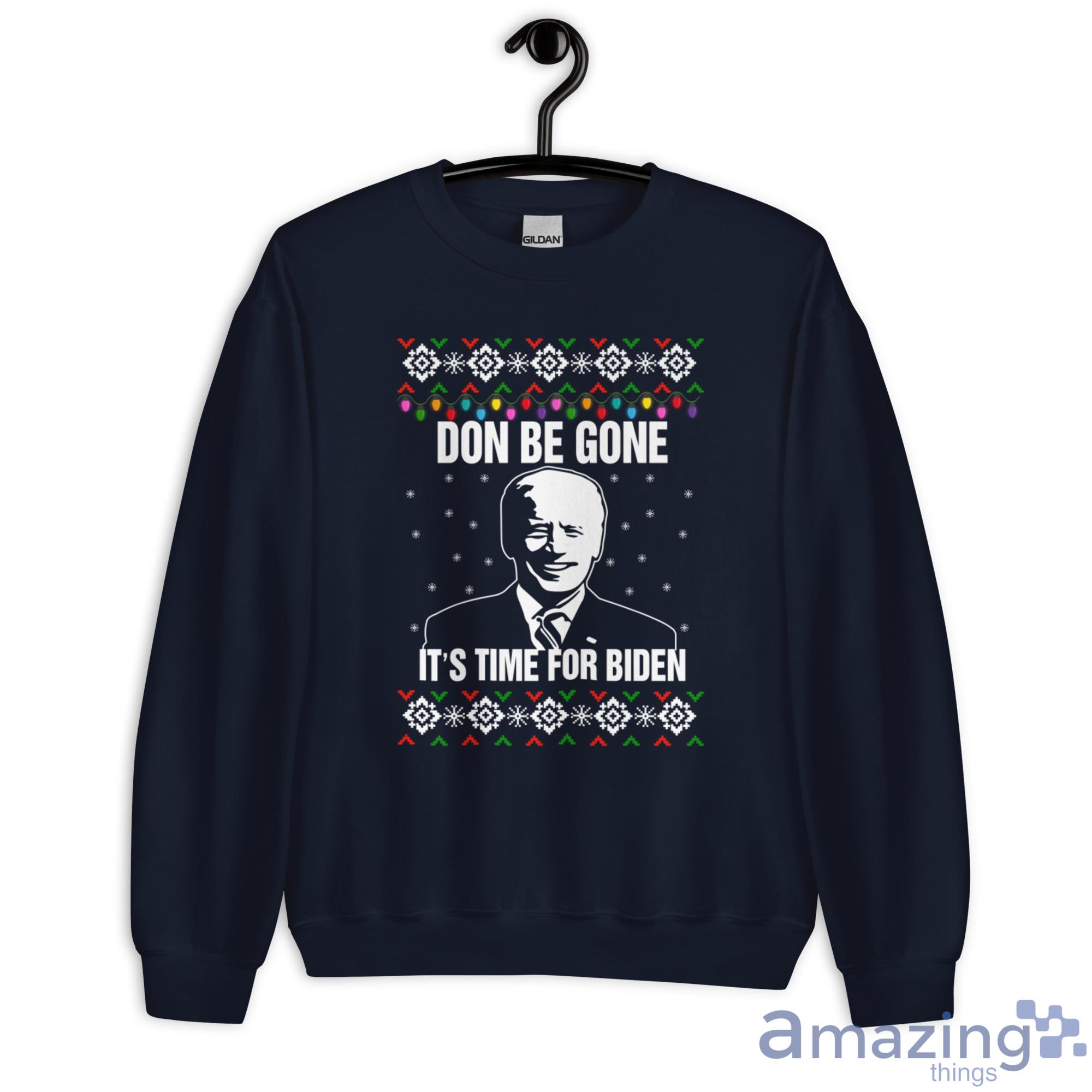 Joe Biden It's Time For Biden Christmas Sweatshirt - G180 Unisex Heavy Blend Crewneck Sweatshirt-1