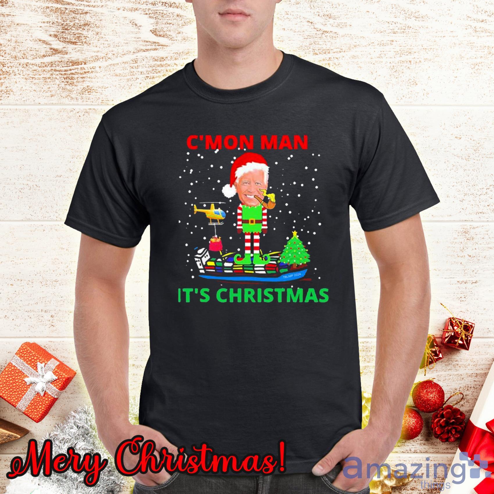 Joe Biden Santa Come On Man Its Christmas Funny Christmas Shirt Product Photo 1