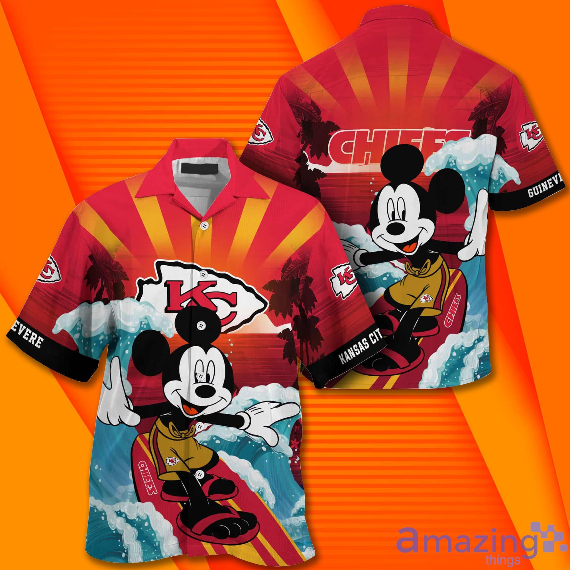 NFL Pittsburgh Steelers Hawaiian Shirt Custom Name Mickey Mouse - Ingenious  Gifts Your Whole Family