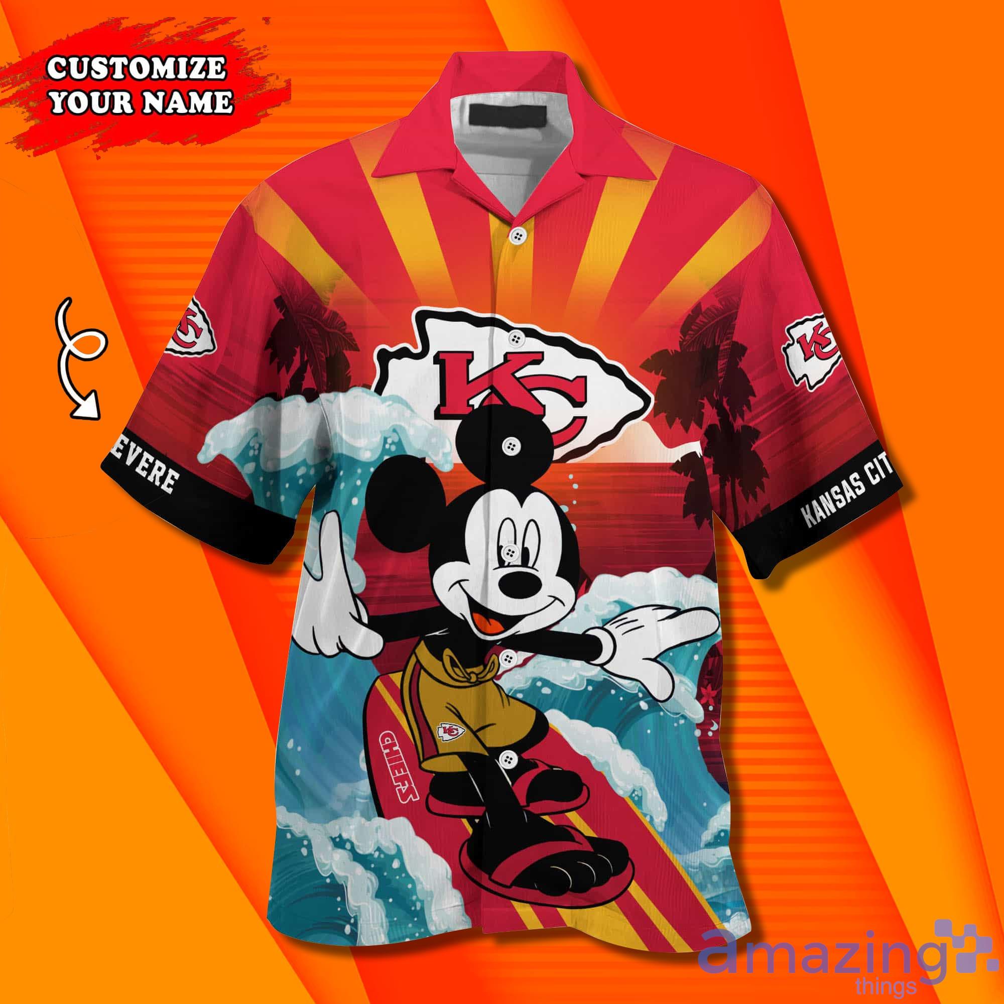 Kansas City Chiefs Hawaiian Shirt, Mickey Graphic 3D Printed Best Gift For  Fans - Family Gift Ideas That Everyone Will Enjoy