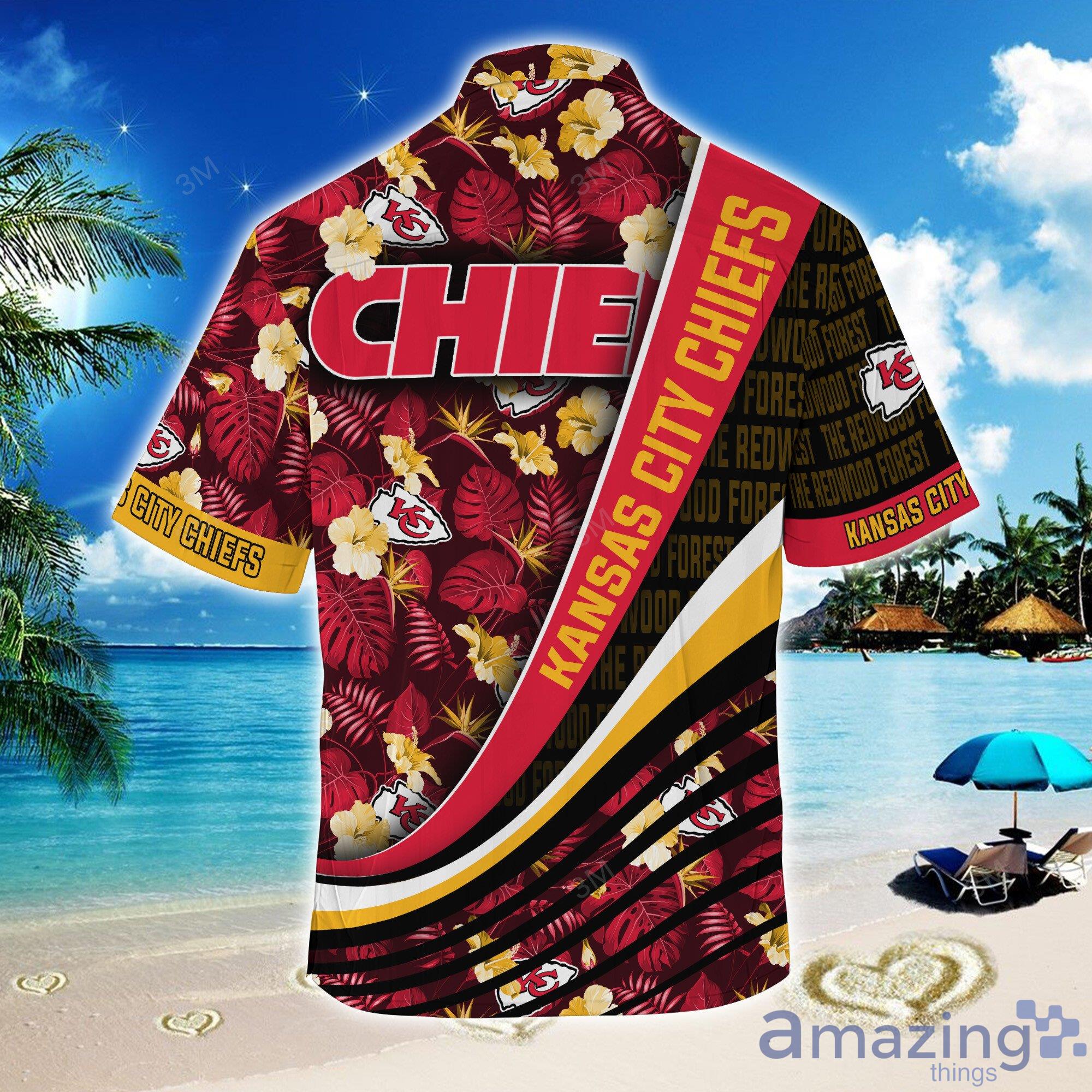 Kansas City Chiefs NFL Baseball Tropical Flower Baseball Jersey Shirt