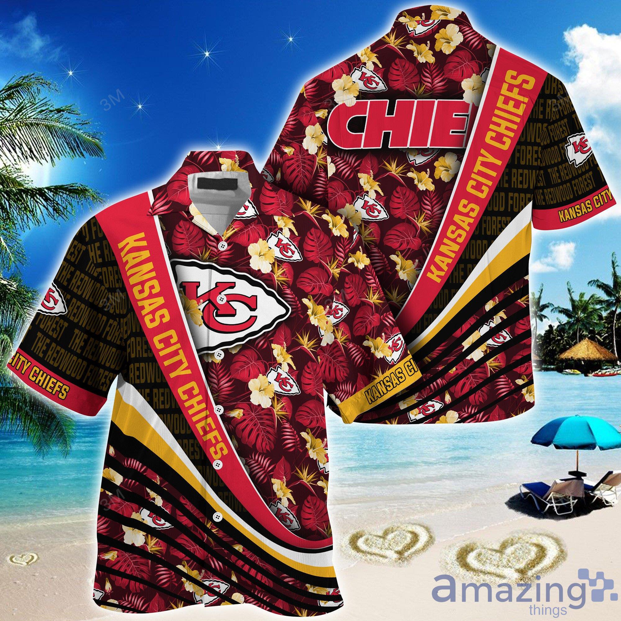 Kansas City Chiefs NFL Baseball Tropical Flower Baseball Jersey Shirt