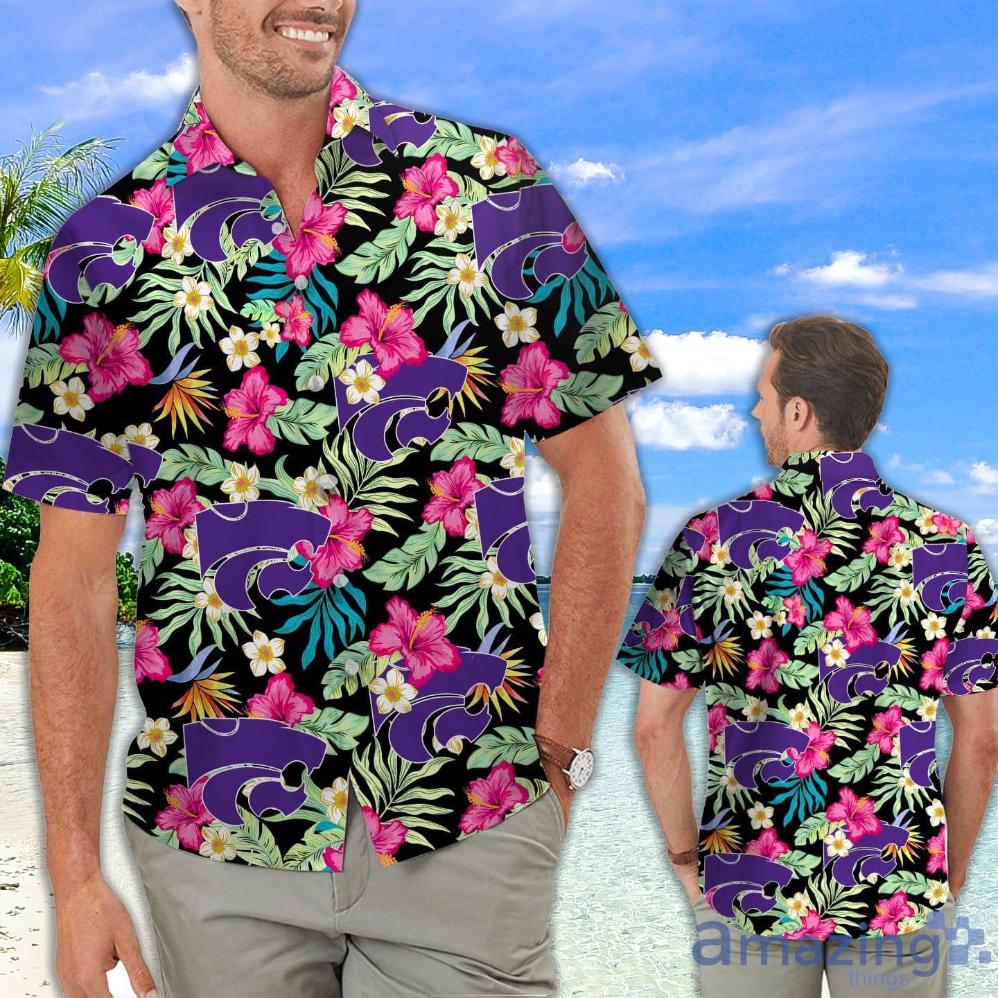 Kansas State Wildcats Hibiscus Hawaiian Shirt For Fans Product Photo 1