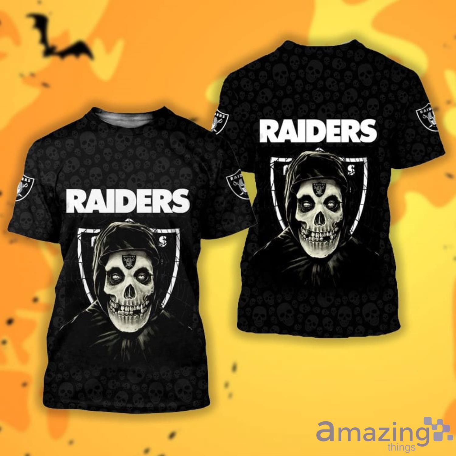Las Vegas Raiders Halloween Misfit 3D All Over Printed Shirts