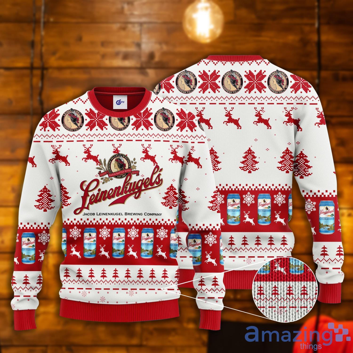 Leinenkugel's Reindeer Pattern Ugly Christmas Sweater Product Photo 1