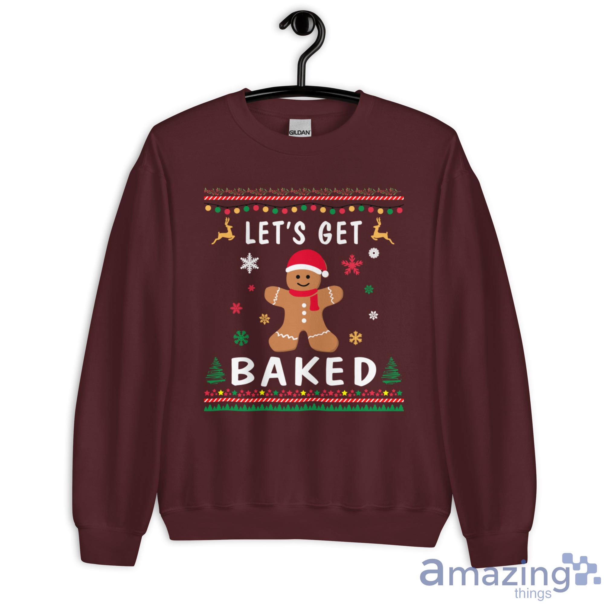 Lets Get Baked Christmas Sweatshirt - G180 Unisex Heavy Blend Crewneck Sweatshirt-2