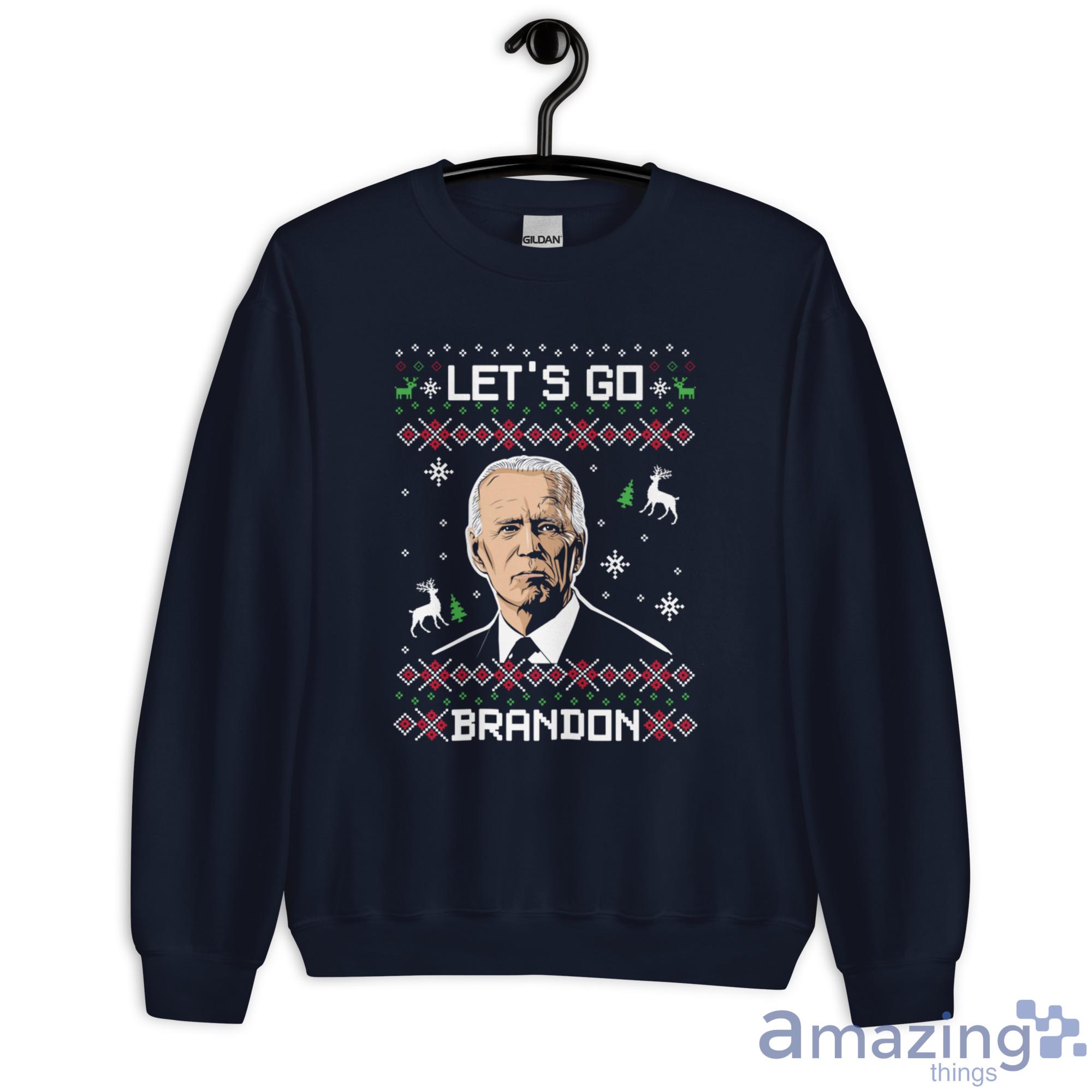 Let's Go Brandon Biden Christmas Shirt - G180 Unisex Heavy Blend Crewneck Sweatshirt-1