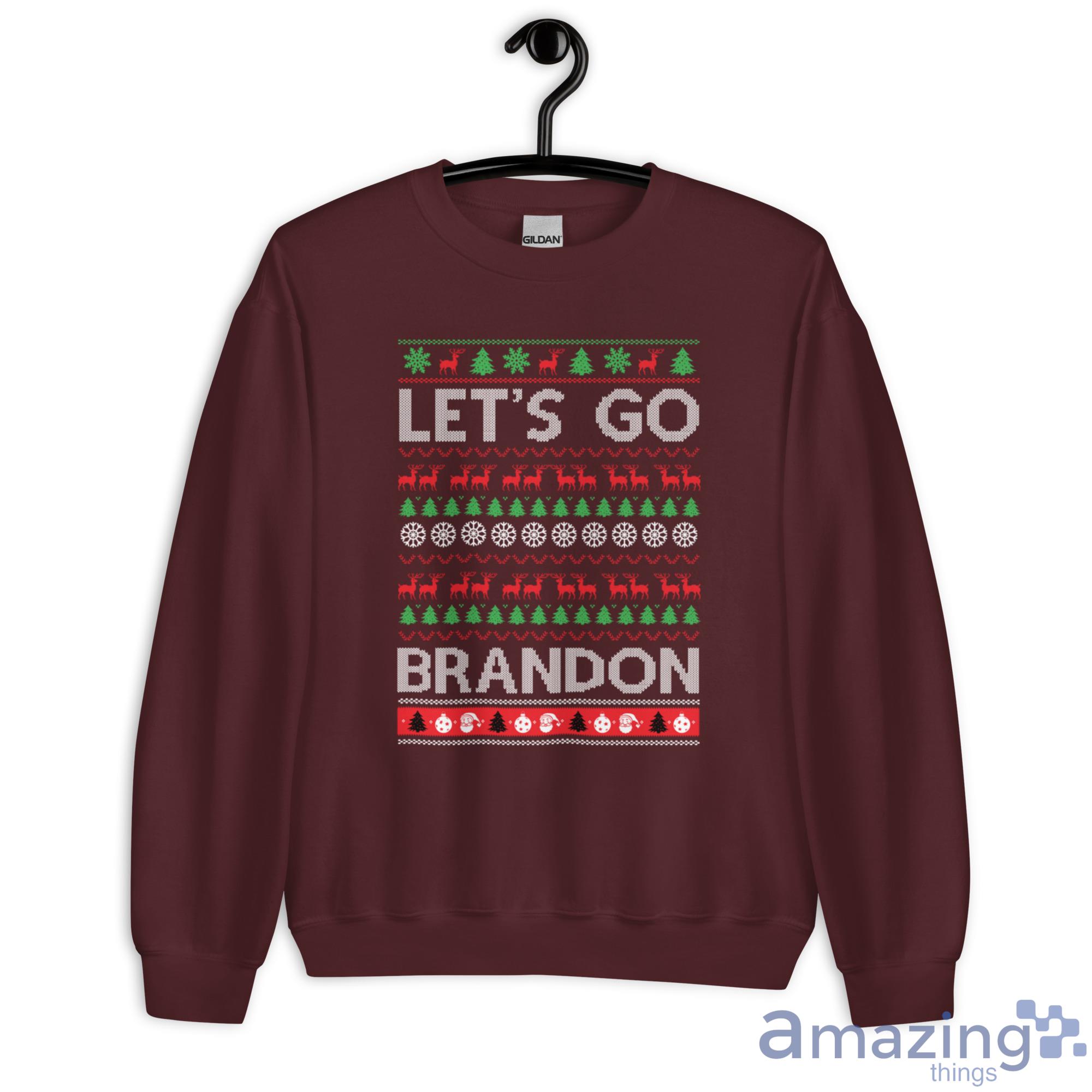 Lets Go Brandon Ugly Christmas Sweatshirt - G180 Unisex Heavy Blend Crewneck Sweatshirt-2