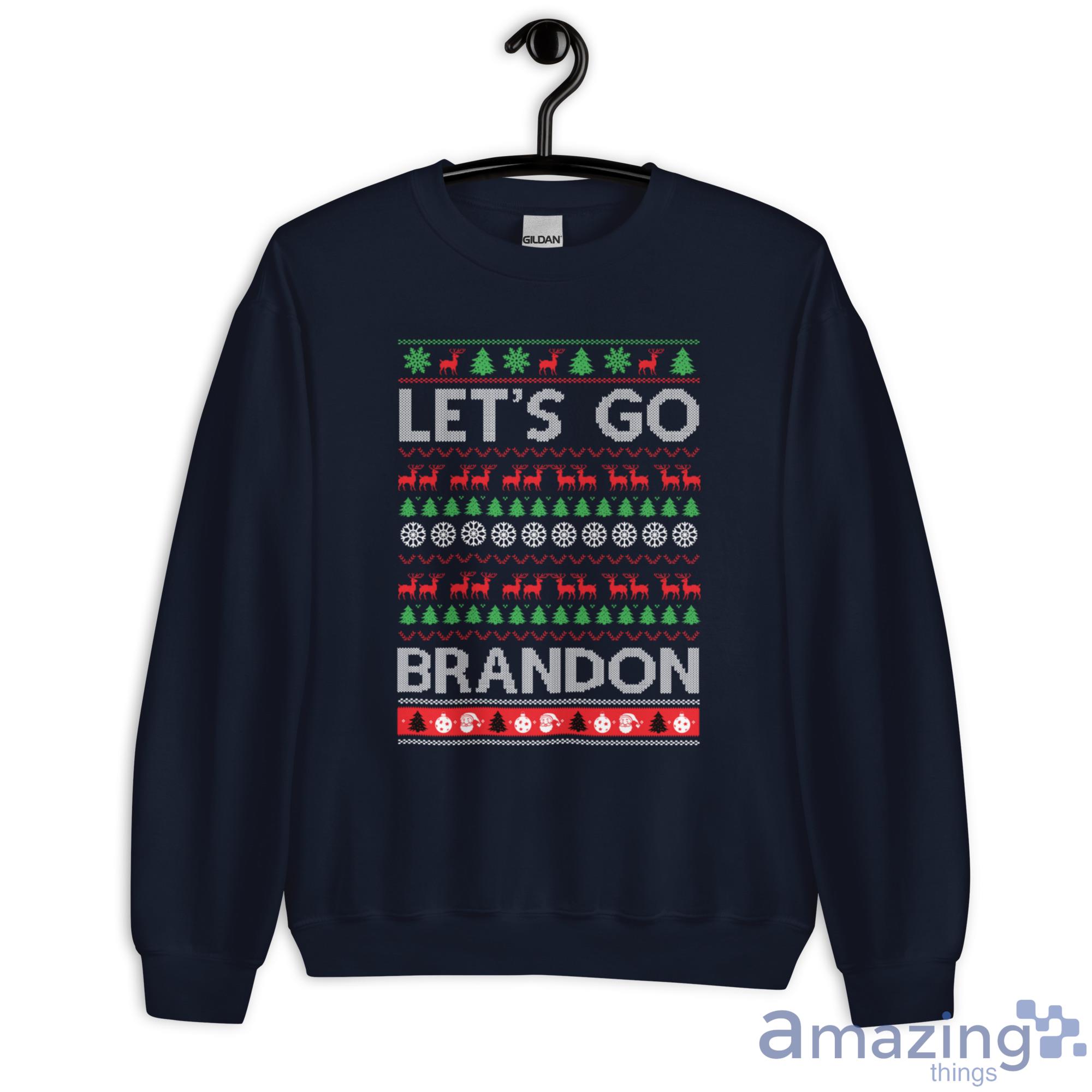 Let's Go Brandon Ugly Christmas Sweatshirt - G180 Unisex Heavy Blend Crewneck Sweatshirt-1