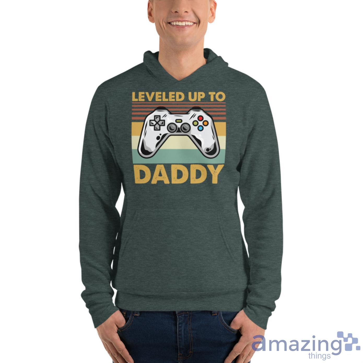 Leveled Up To Daddy Game Control Shirt image Leveled Up To Daddy Game Control Shirt - Unisex Fleece Pullover Hoodie-1