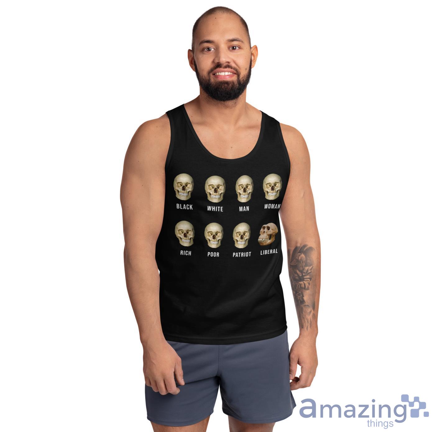 Liberal Skull, Skulls Of Modern America Shirt image Liberal Skull, Skulls Of Modern America Shirt - Ultra Cotton Tank Top