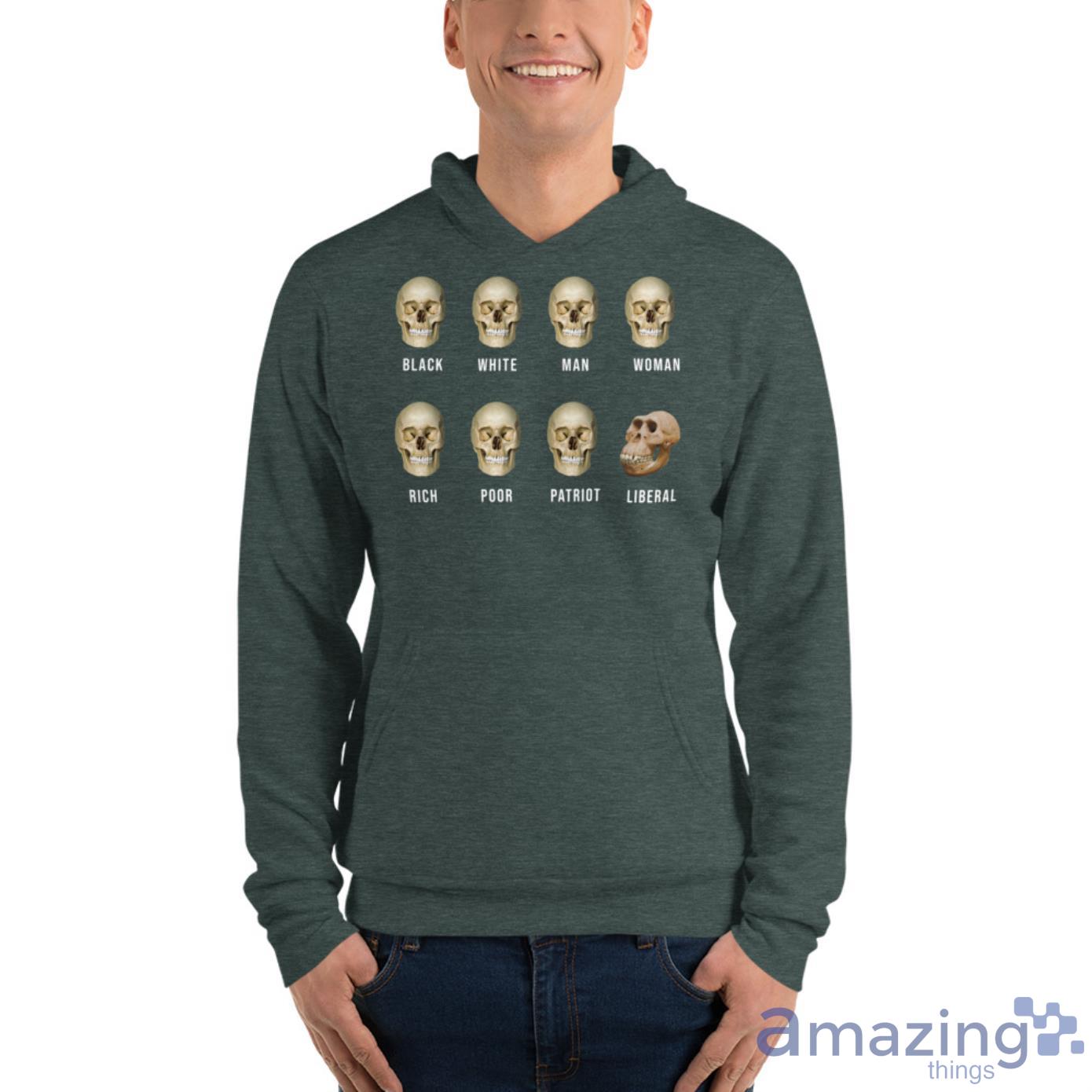 Liberal Skull, Skulls Of Modern America Shirt image Liberal Skull, Skulls Of Modern America Shirt - Unisex Fleece Pullover Hoodie-1
