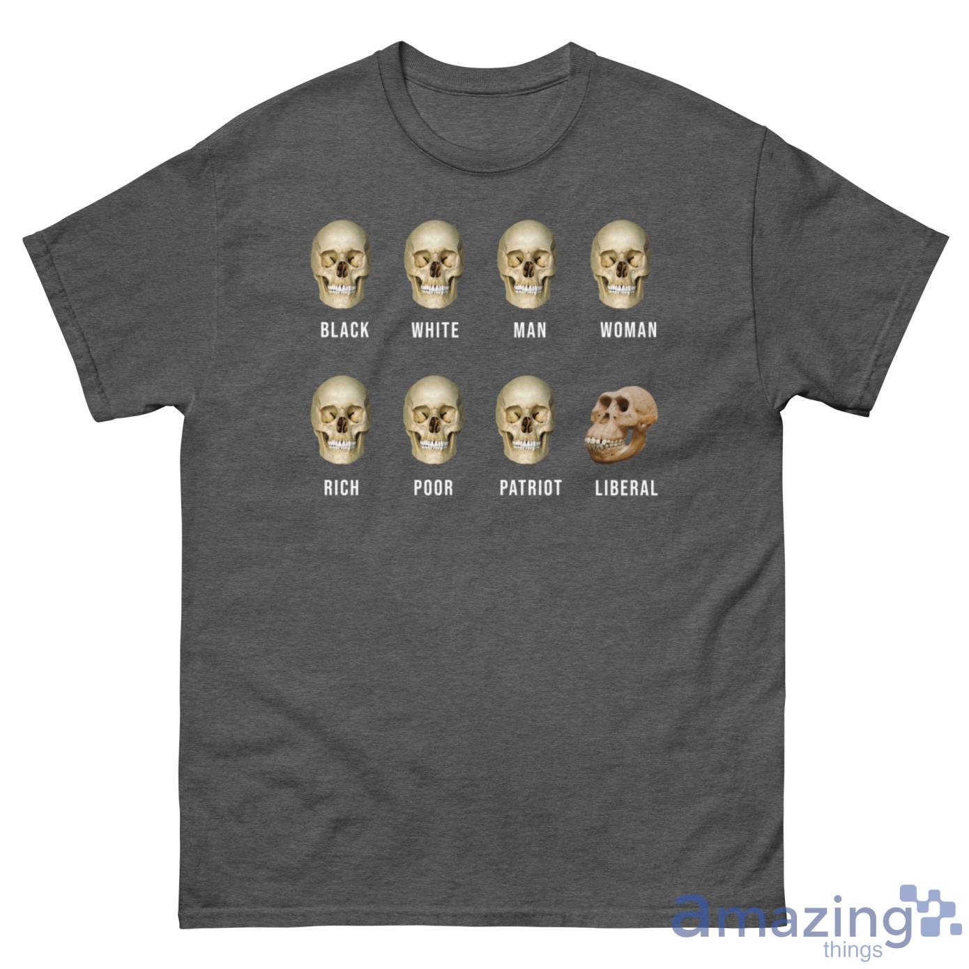 Liberal Skull, Skulls Of Modern America Shirt - G500 Men’s Classic Tee-1 Liberal Skull, Skulls Of Modern America Shirt - G500 Men’s Classic Tee-1