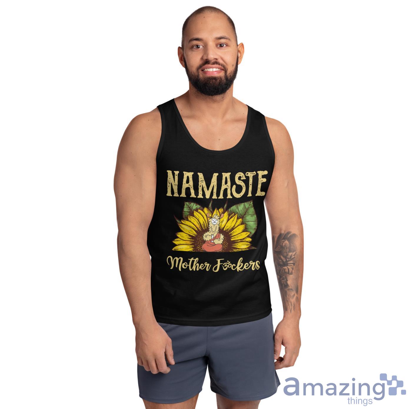 Llama Sunflower Namaste Mother Fockers Shirt image Llama Sunflower Namaste Mother Fockers Shirt - Ultra Cotton Tank Top