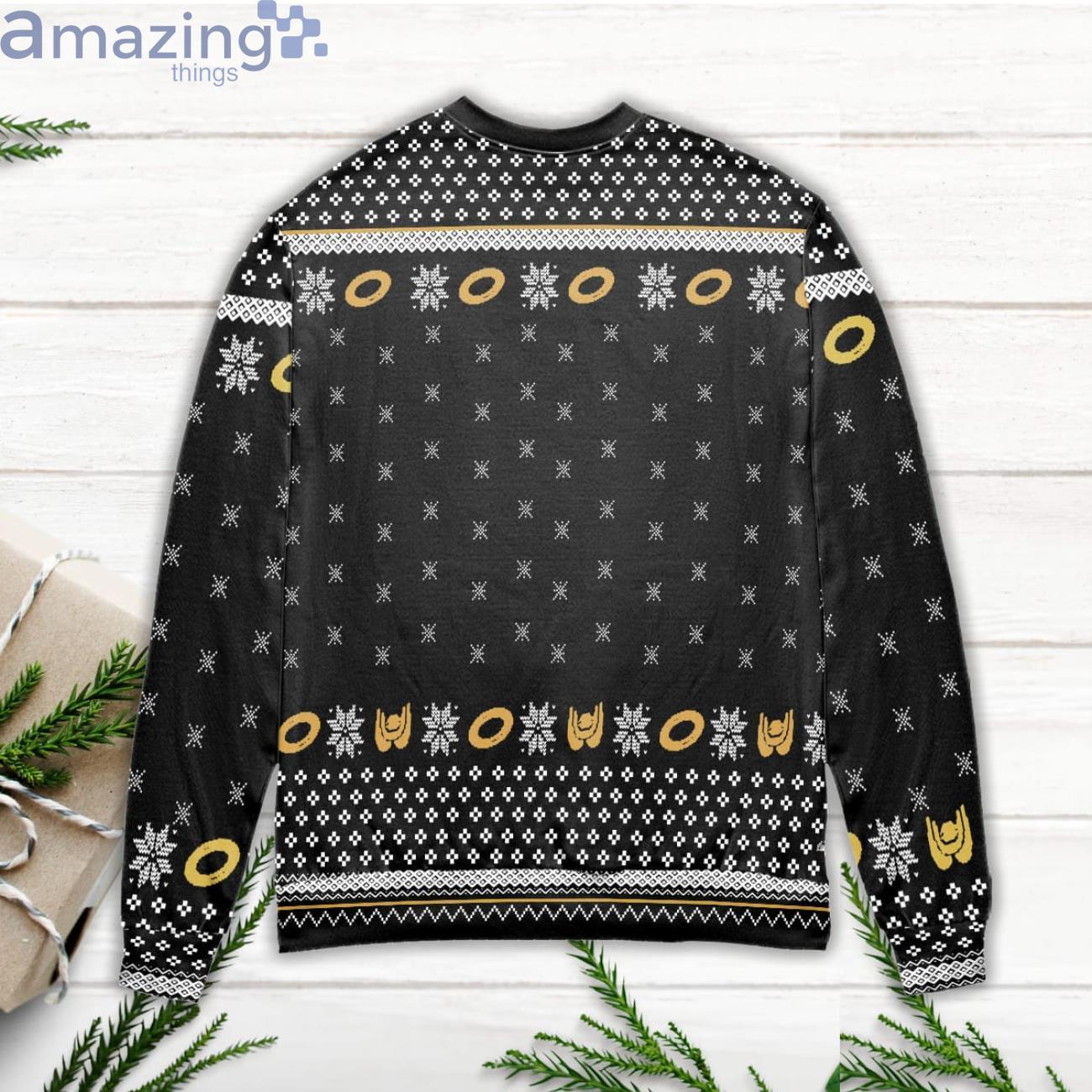 Lord of The Rings Middle Earth's Annual Mordor Fun Run Ugly Christmas Sweater image Lord of The Rings Middle Earths Annual Mordor Fun Run Ugly Christmas Sweater Product Photo 3