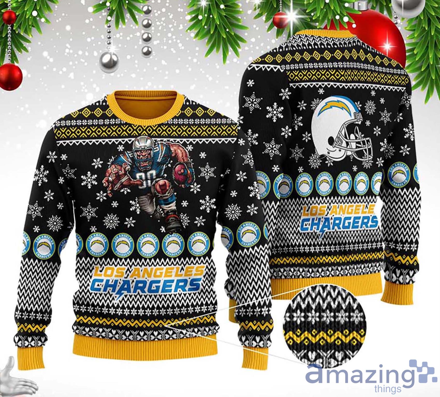Los Angeles Chargers 3D Printed Ugly Christmas Sweater 3D Shirt Product Photo 1