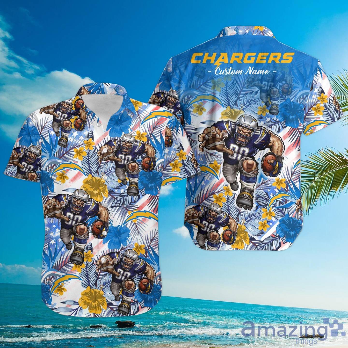 Los Angeles Chargers NFL Hawaiian Shirt Custom Vacation Aloha