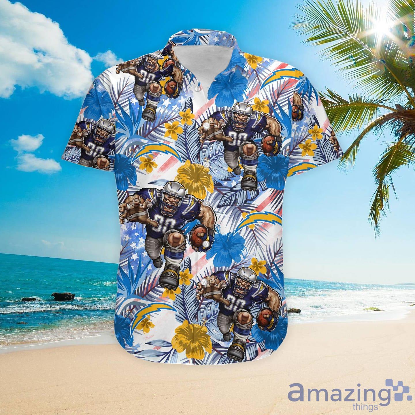 Los Angeles Chargers NFL Hawaiian Shirt Custom Vacation Aloha