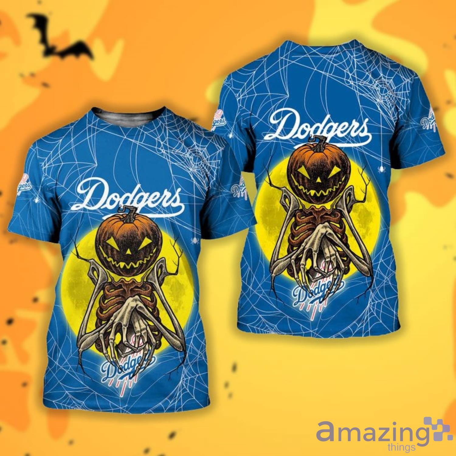 Los Angeles Dodgers Halloween Misfit 3D All Over Printed Shirts