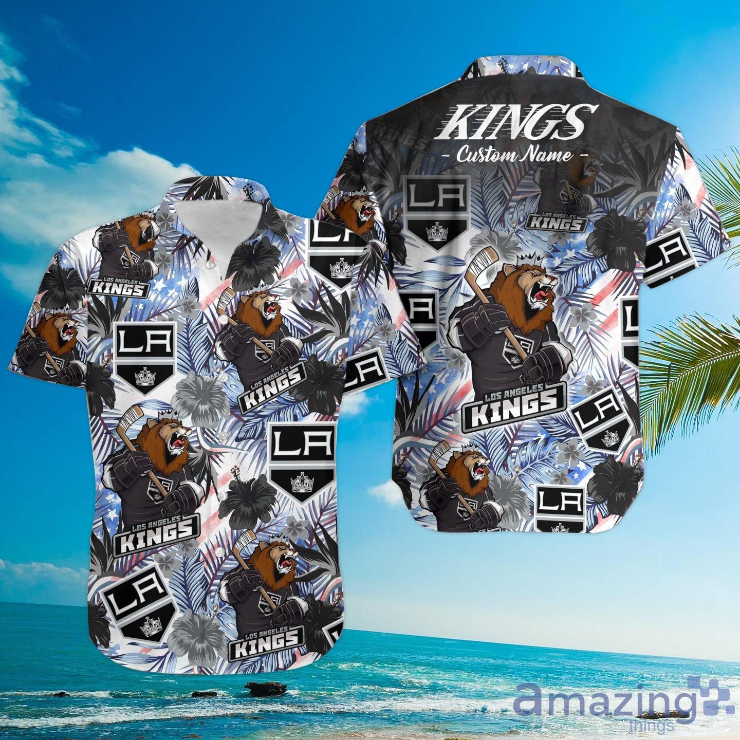 Custom Name Los Angeles Kings NHL Hawaiian Shirt Leaf Flower For Men And  Women Beach - Banantees