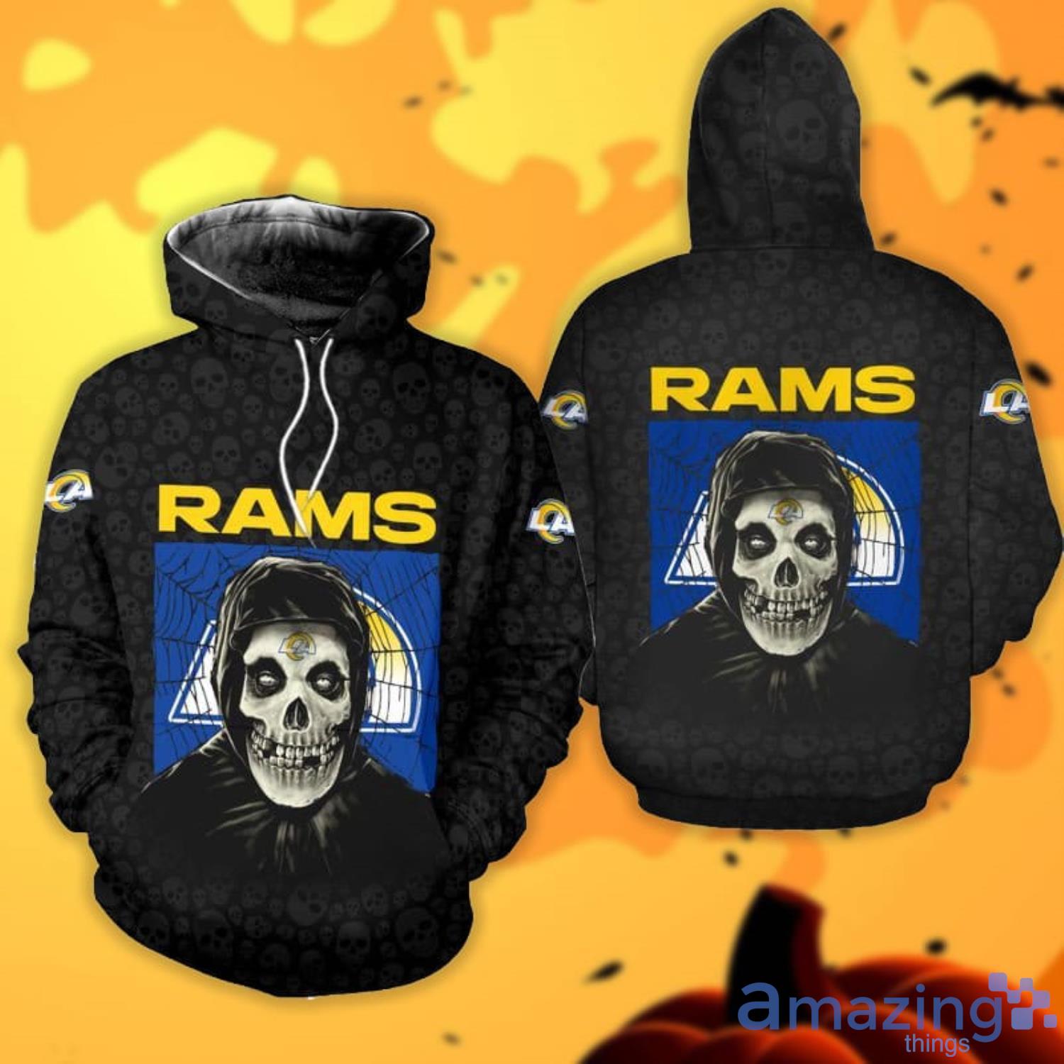 Los Angeles Rams Halloween Misfit 3D All Over Printed Shirts Product Photo 1