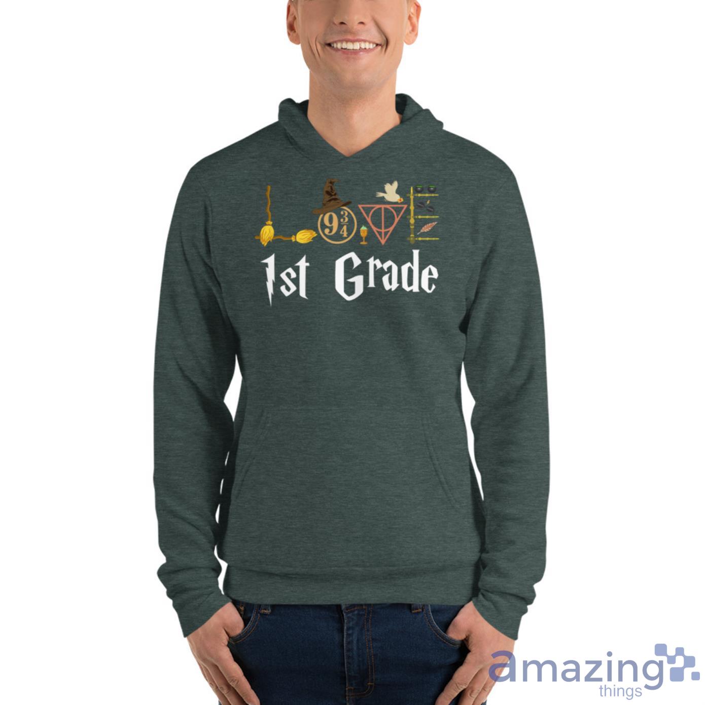 Love 1st Grade Wizard Teacher Shirt image Love 1st Grade Wizard Teacher Shirt - Unisex Fleece Pullover Hoodie-1
