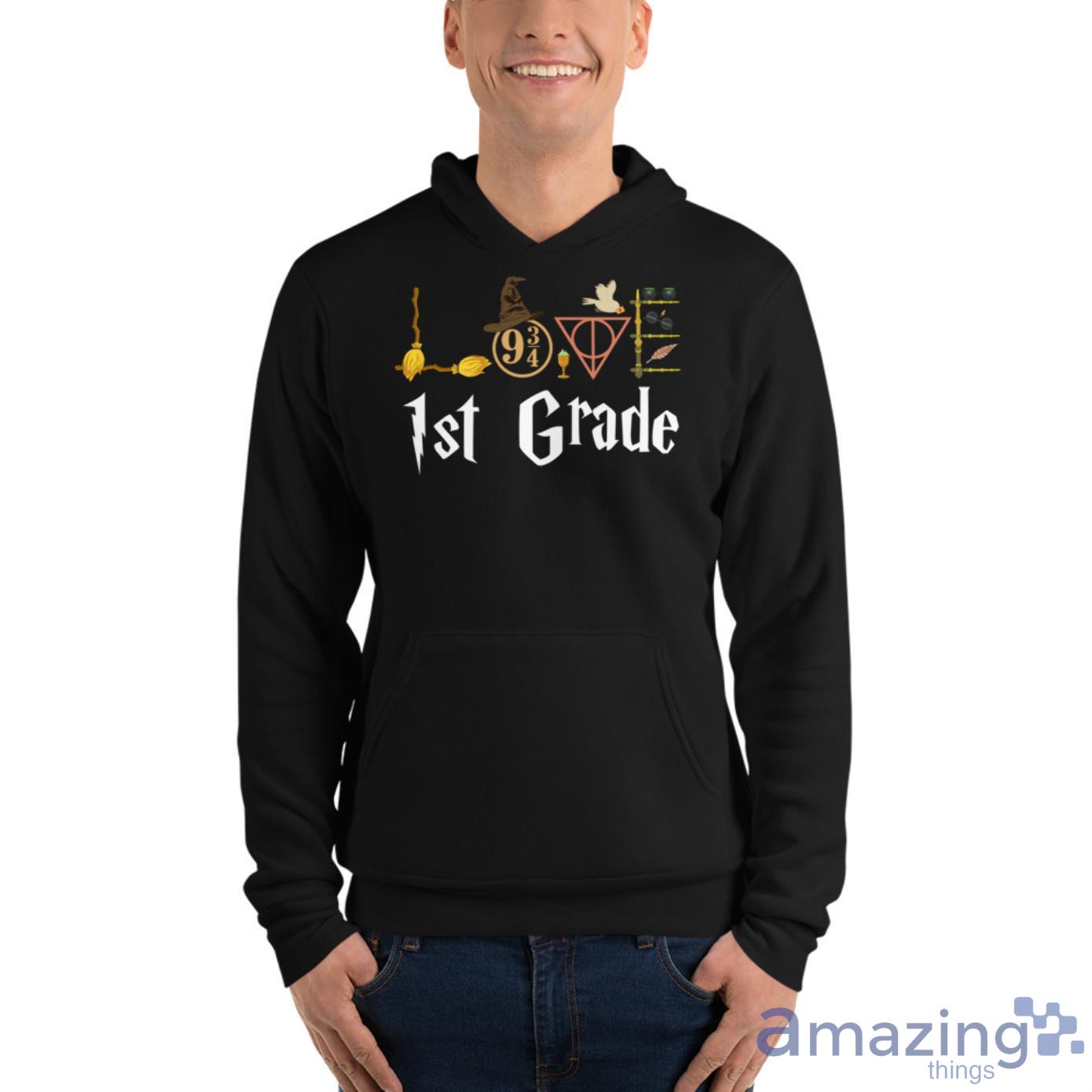 Love 1st Grade Wizard Teacher Shirt image Love 1st Grade Wizard Teacher Shirt - Unisex Fleece Pullover Hoodie