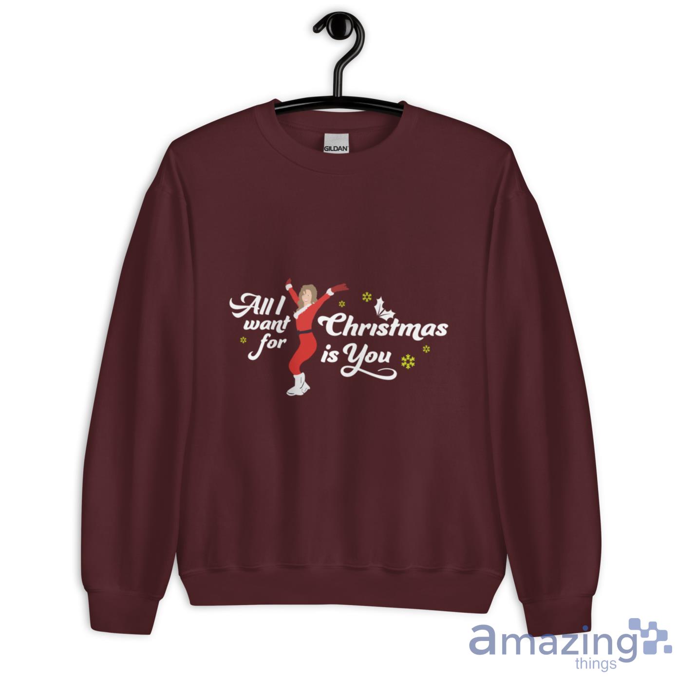Mariah Carey All I Want For Christmas Is You Unisex Sweatshirt Shirt image Mariah Carey All I Want For Christmas Is You Unisex Sweatshirt Shirt - Unisex Heavy Blend Crewneck Sweatshirt-1