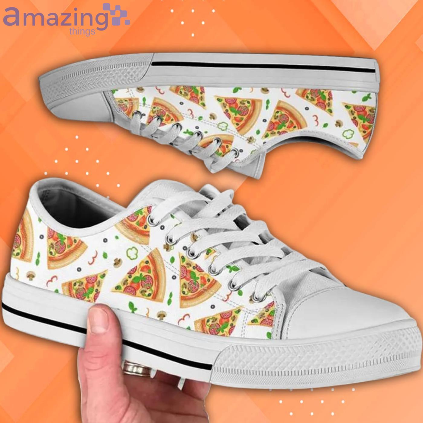 Mens Low Top Pizza Pattern Low Top Shoes Product Photo 1 Mens Low Top Pizza Pattern Low Top Shoes Product Photo 1