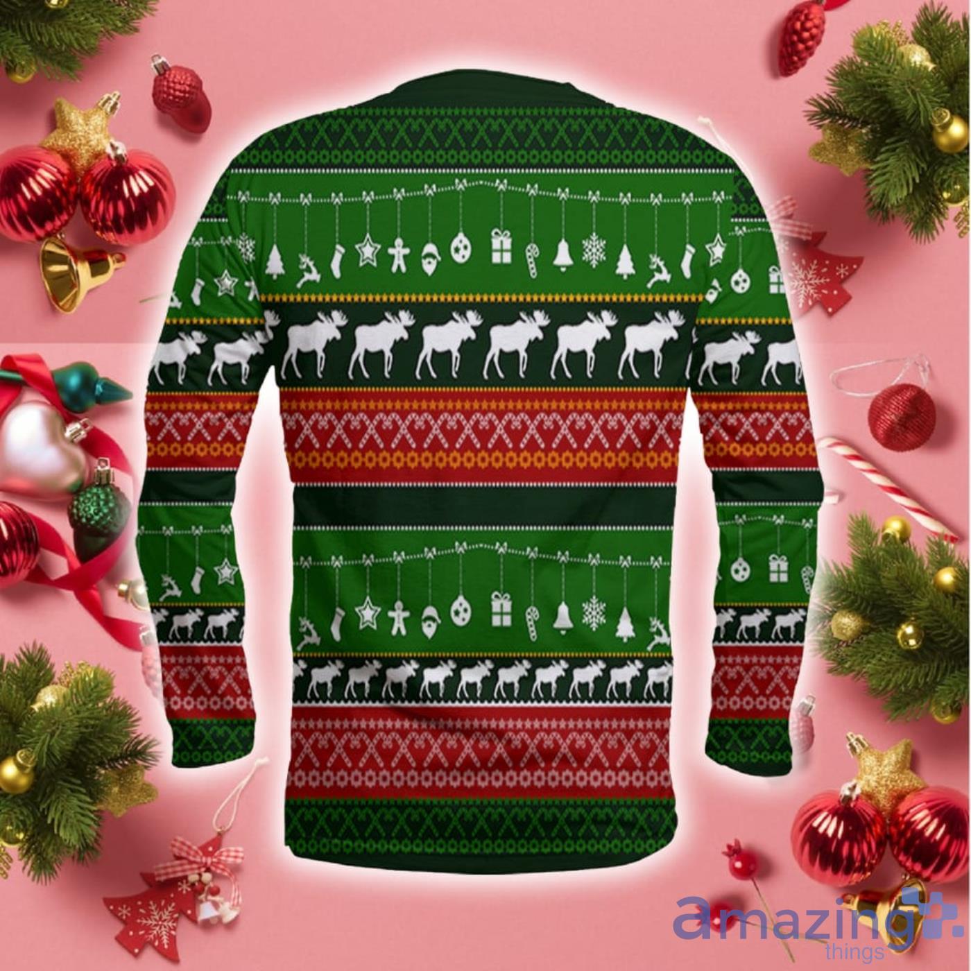 Merry Christmoose Christmas Pattern All Over Print 3D Sweater Hoodie image Merry Christmoose Christmas Pattern All Over Print 3D Sweater Hoodie Product Photo 4