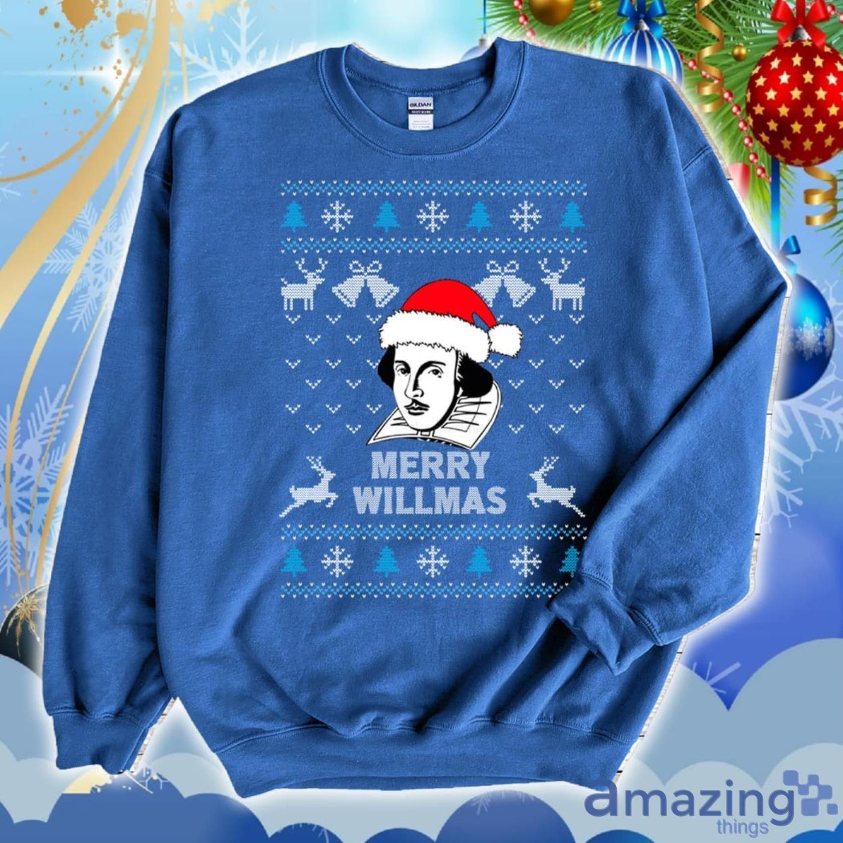 Merry Willmas William Shakespeare Ugly Christmas Sweater 2D Tshirt Hoodie Sweatshirt image Merry Willmas William Shakespeare Ugly Christmas Sweater 2D Tshirt Hoodie Sweatshirt Product Photo 5