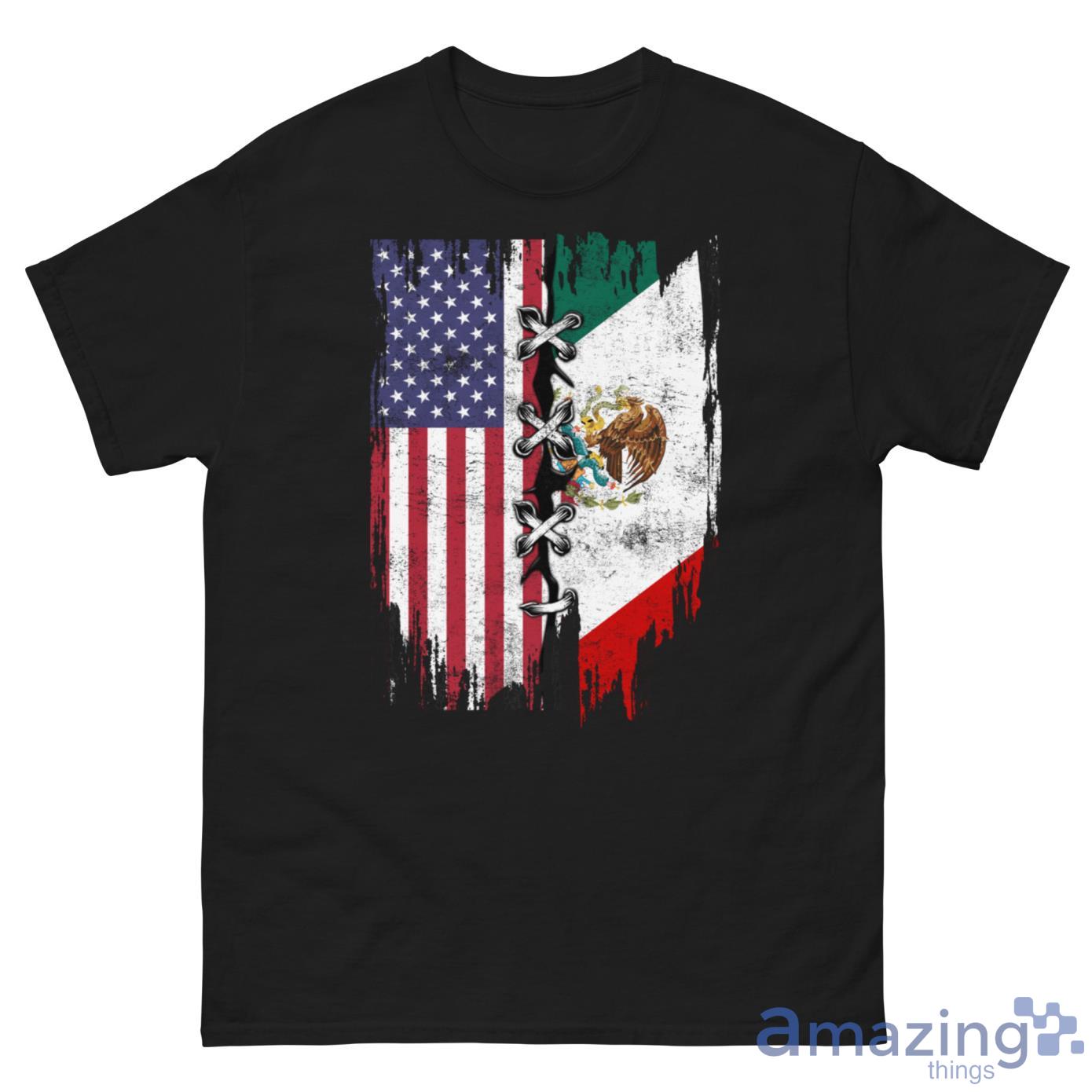 Mexican And American Flag Shirt image Mexican And American Flag Shirt - G500 Men’s Classic Tee