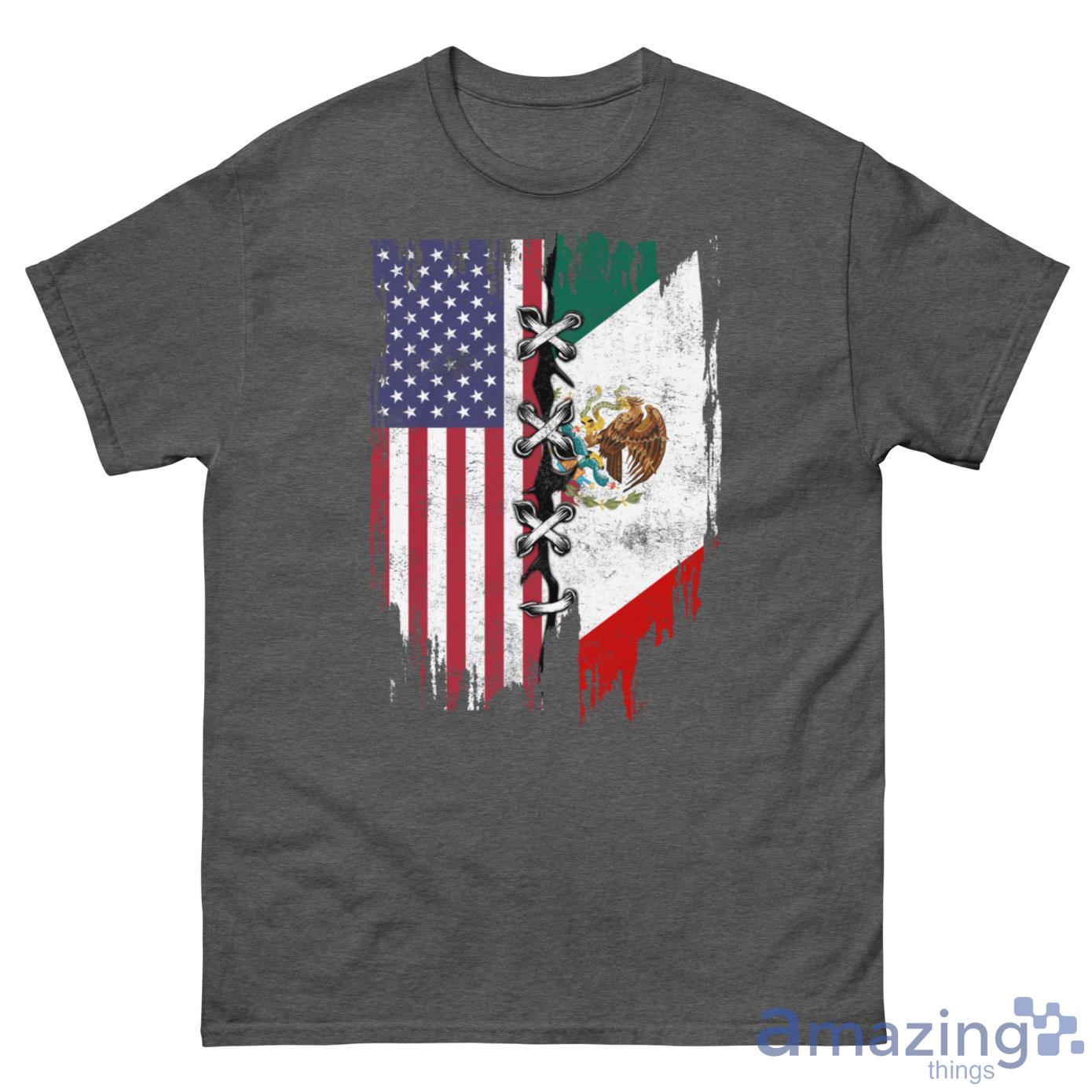 Mexican And American Flag Shirt - G500 Men’s Classic Tee-1 Mexican And American Flag Shirt - G500 Men’s Classic Tee-1