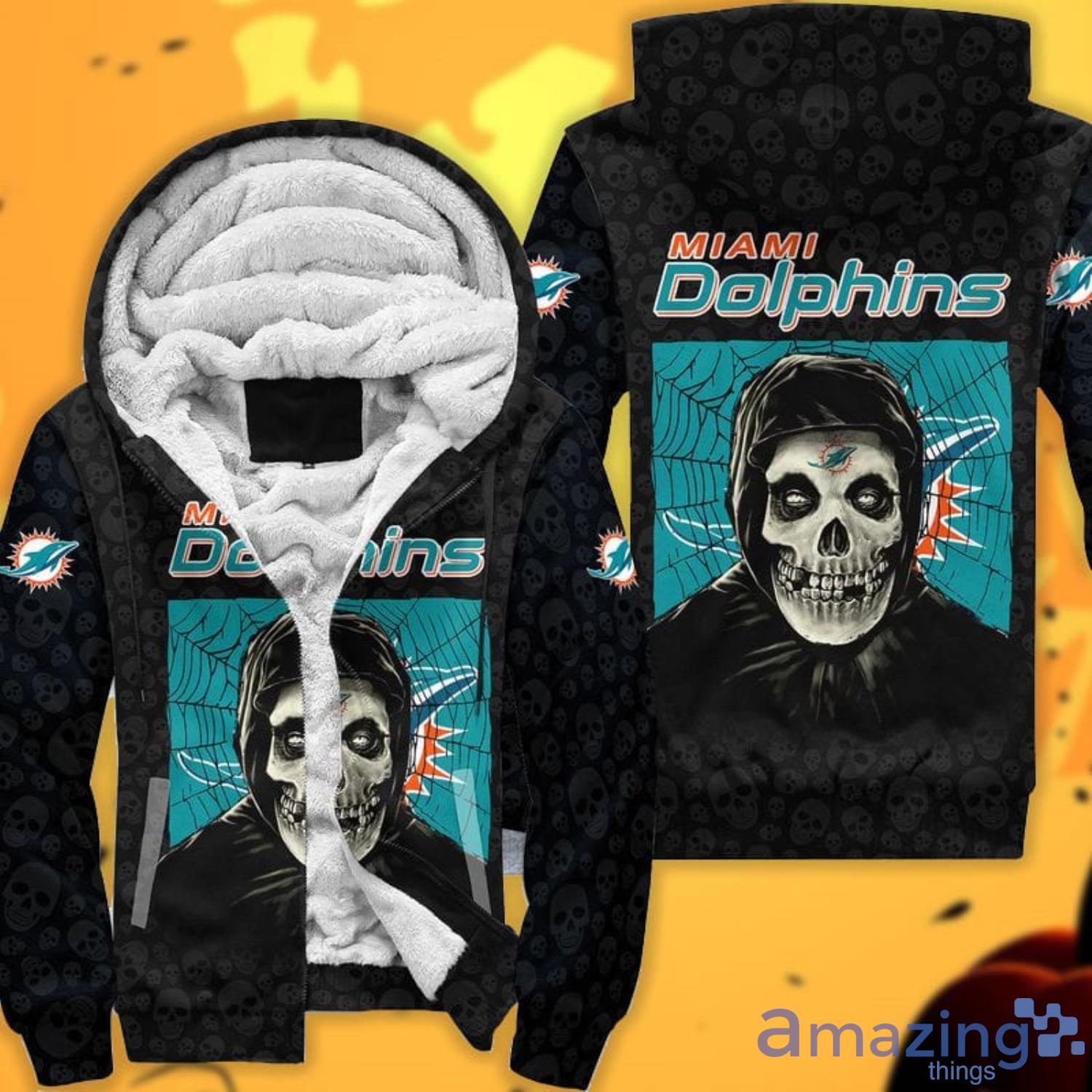 Miami Dolphins Halloween Misfit 3D All Over Printed Shirts