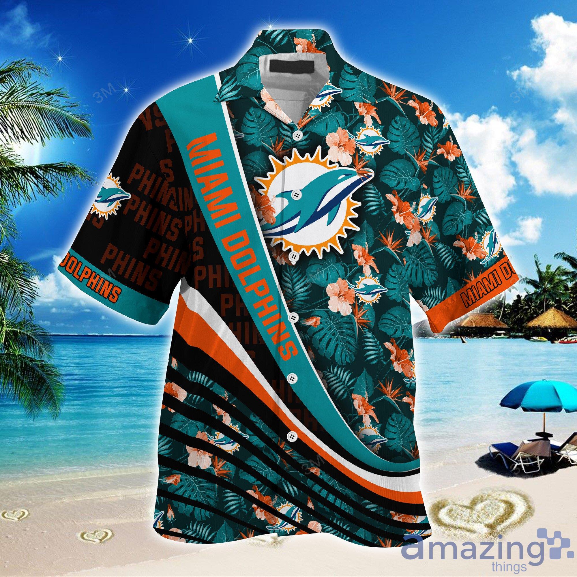 Miami Dolphins NFL Special Floral Tropical Team Spirit Hawaiian