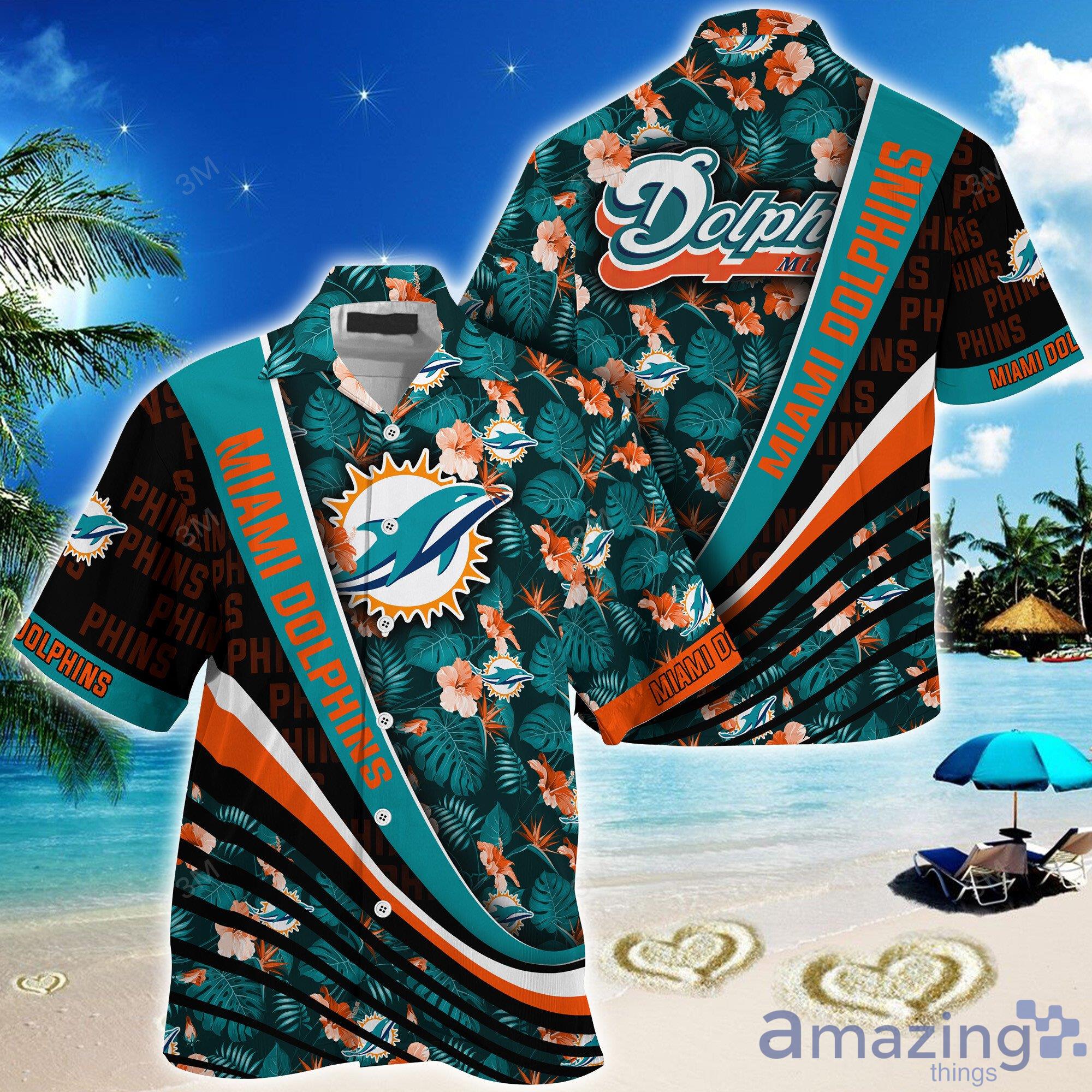 Miami Dolphins NFL Hawaiian shirt Custom Name Summer Gift - Freedomdesign