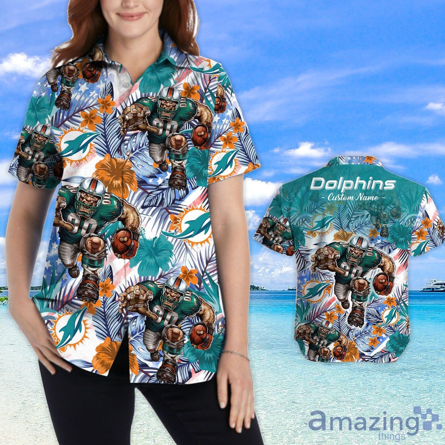 Miami Dolphins Hawaiian Shirt Tropical Aloha 2