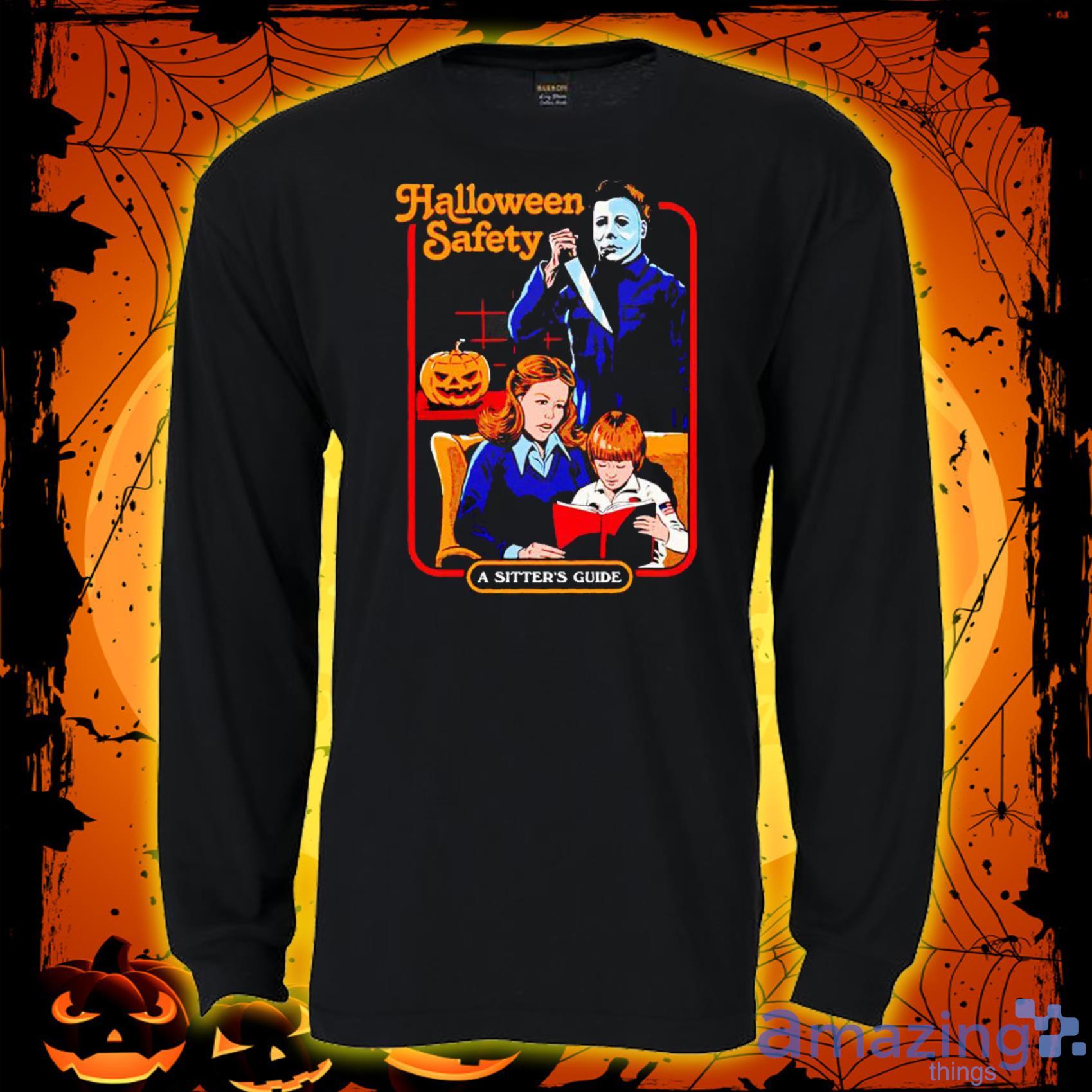 Michael Myers Halloween Safety A Sister's Guide Trending T Shirt 2022 image Michael Myers Halloween Safety A Sister's Guide Trending T Shirt 2022