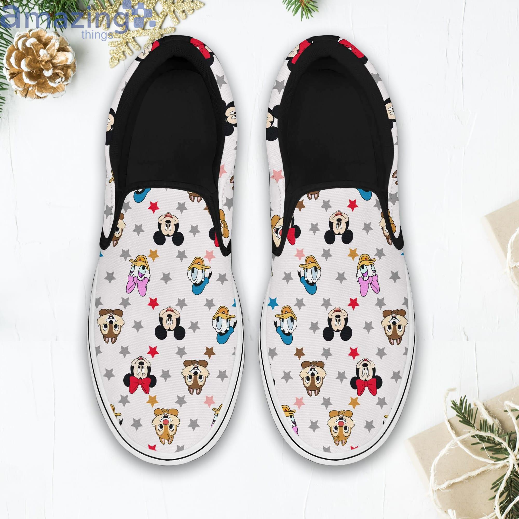 Mickey Minnie Chip N Dale Donald Daisy Patterns Disney Cartoon Slip On Shoes Product Photo 1 Mickey Minnie Chip N Dale Donald Daisy Patterns Disney Cartoon Slip On Shoes Product Photo 1