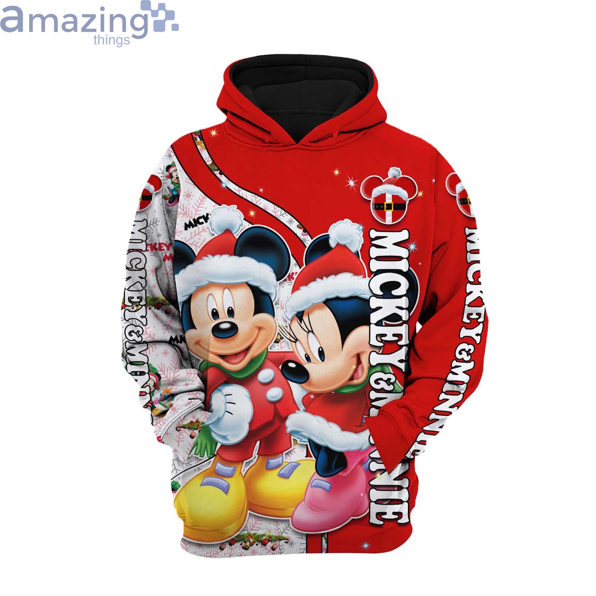 Toronto Maple Leafs Christmas Disney Mickey Funny 3D Hoodie Zip