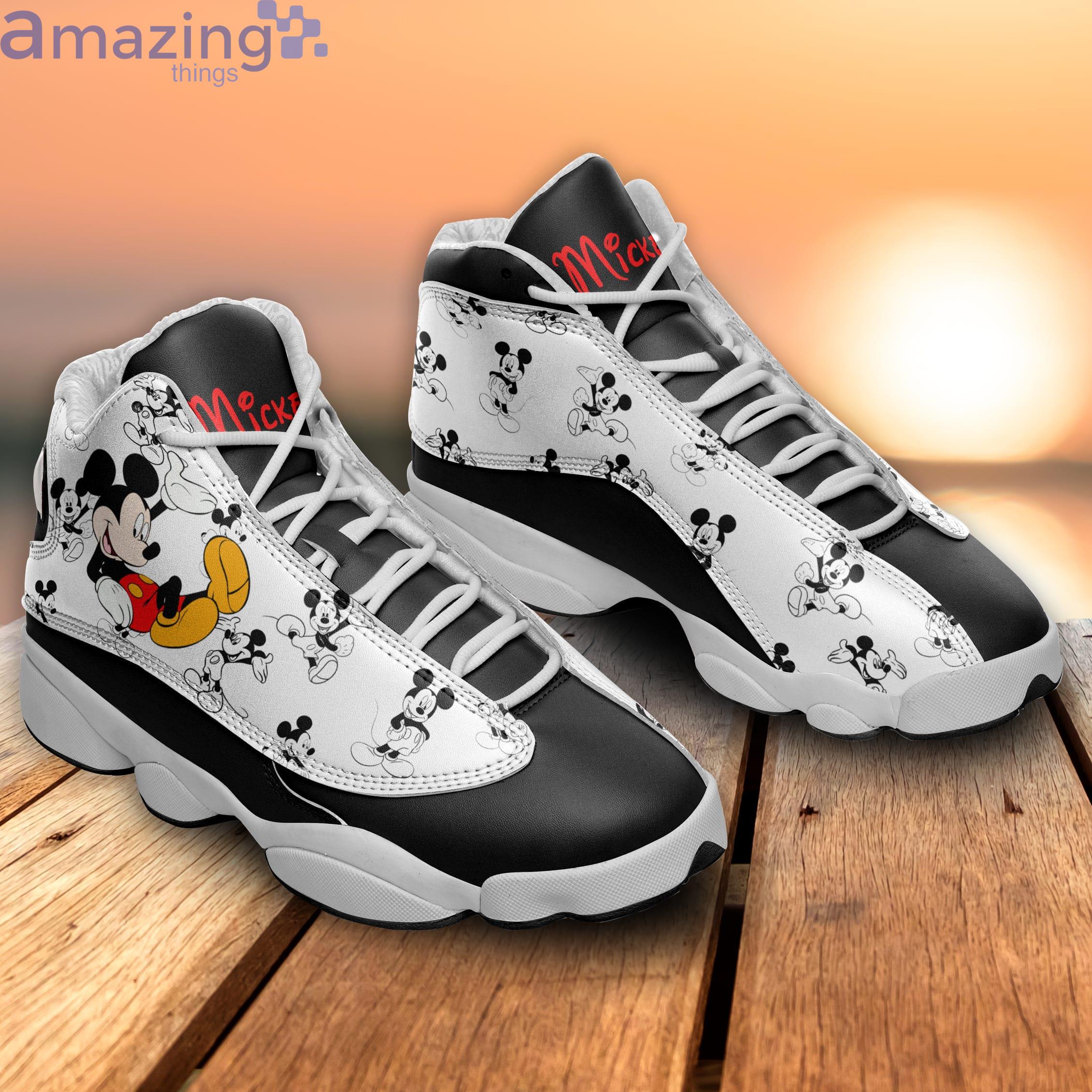 Mickey Mouse Custom Name Air Jordan 13 Shoes - LIMITED EDITION
