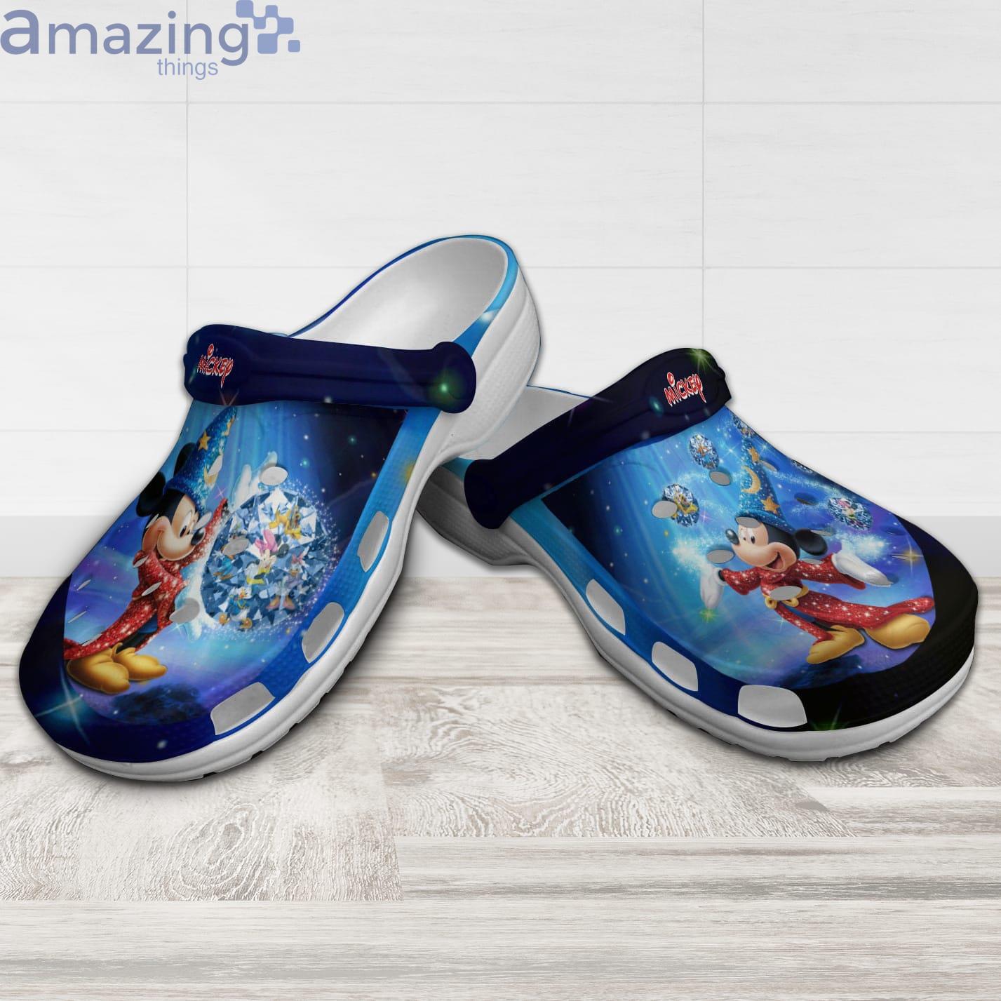 Mickey Mouse Fantasia Full Print Blue Ombre Disney Cartoon Clog For Men And Women Product Photo 1