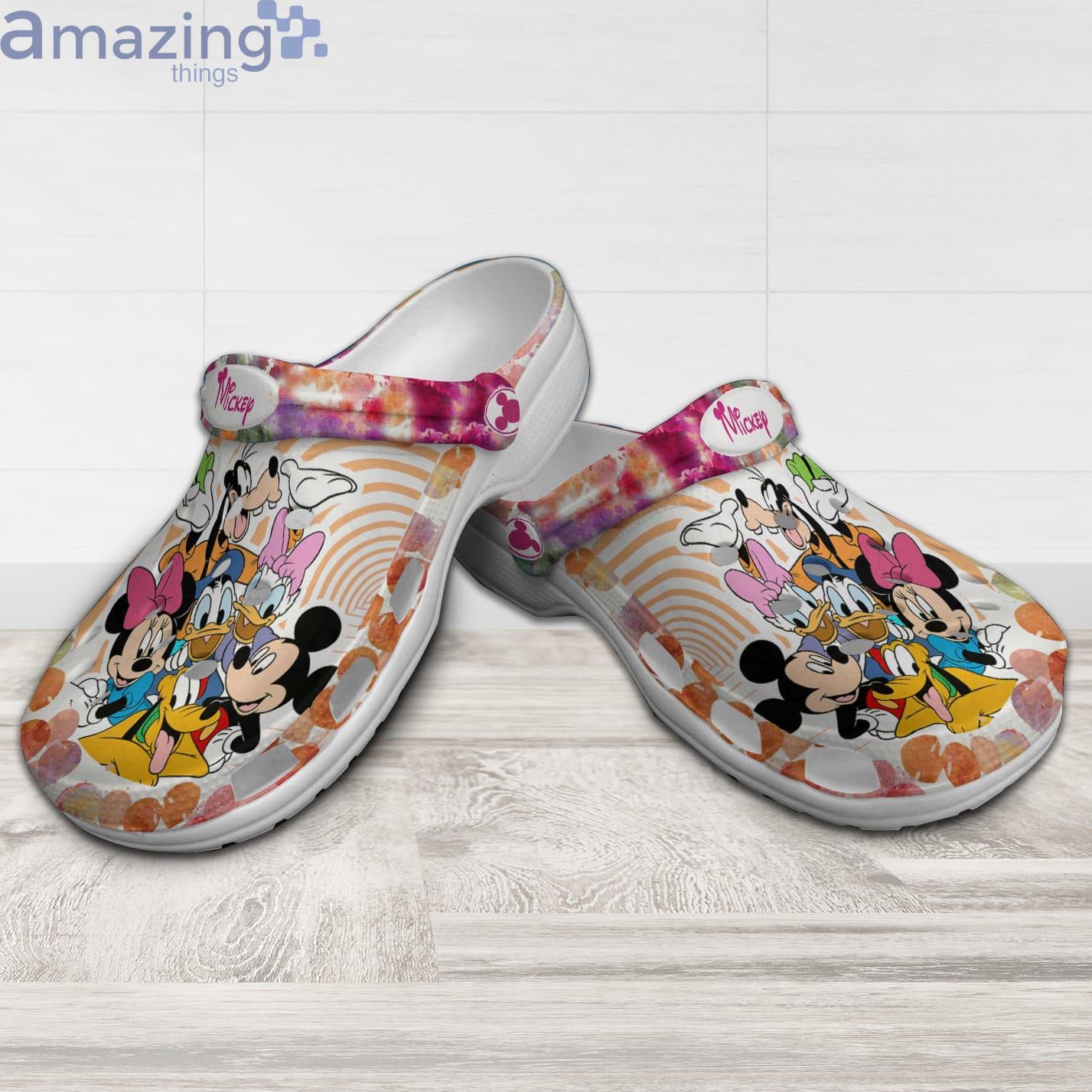 Mickey Mouse & Friends Watercolor Rainbow Disney Cartoon Clog For Men And Women Product Photo 1