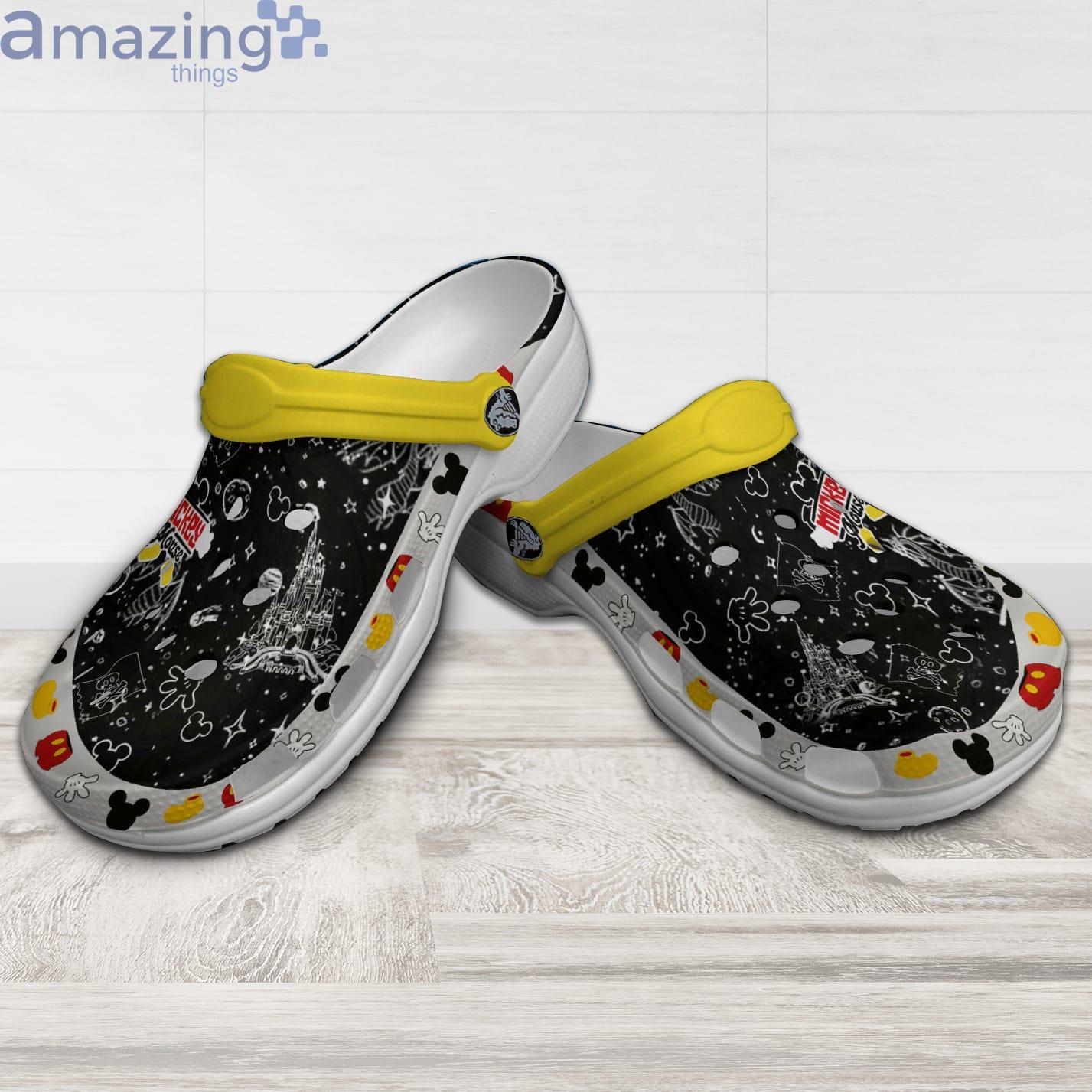 Mickey Mouse Logo Black White Patterns Disney Cartoon Clog For Men And Women Product Photo 1