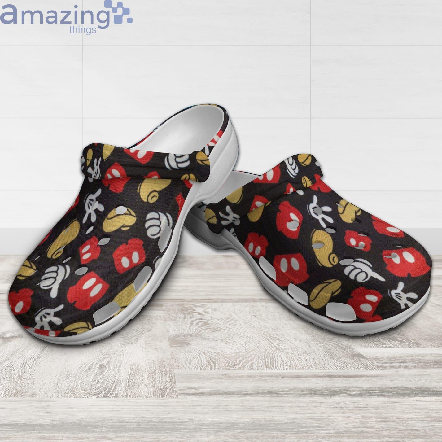 Mickey Mouse Logo Patterns Black Red Yellow Disney Cartoon Clog For Men And Women Product Photo 1