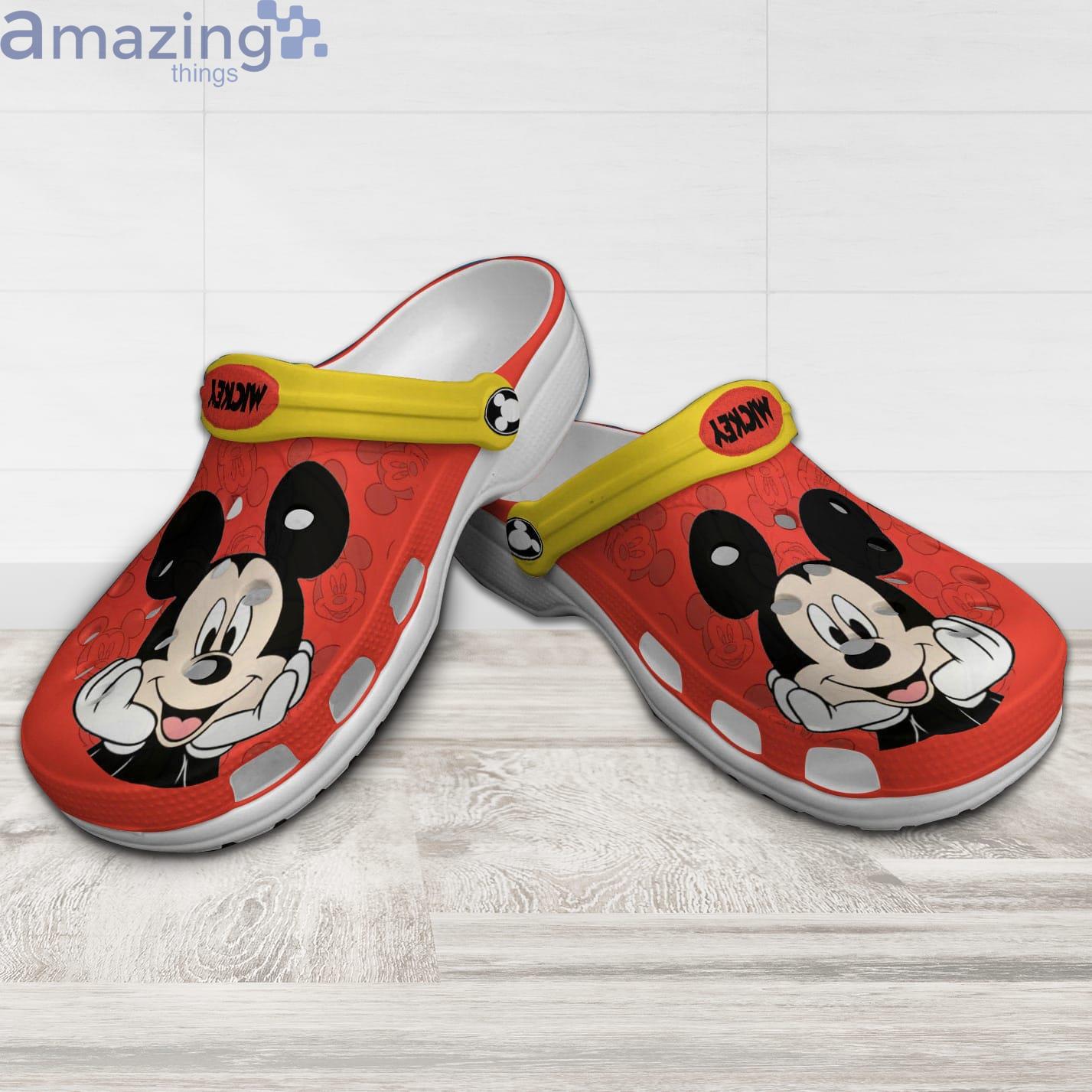 Mickey Mouse Red Patterns Disney Cartoon Clog For Men And Women Product Photo 1