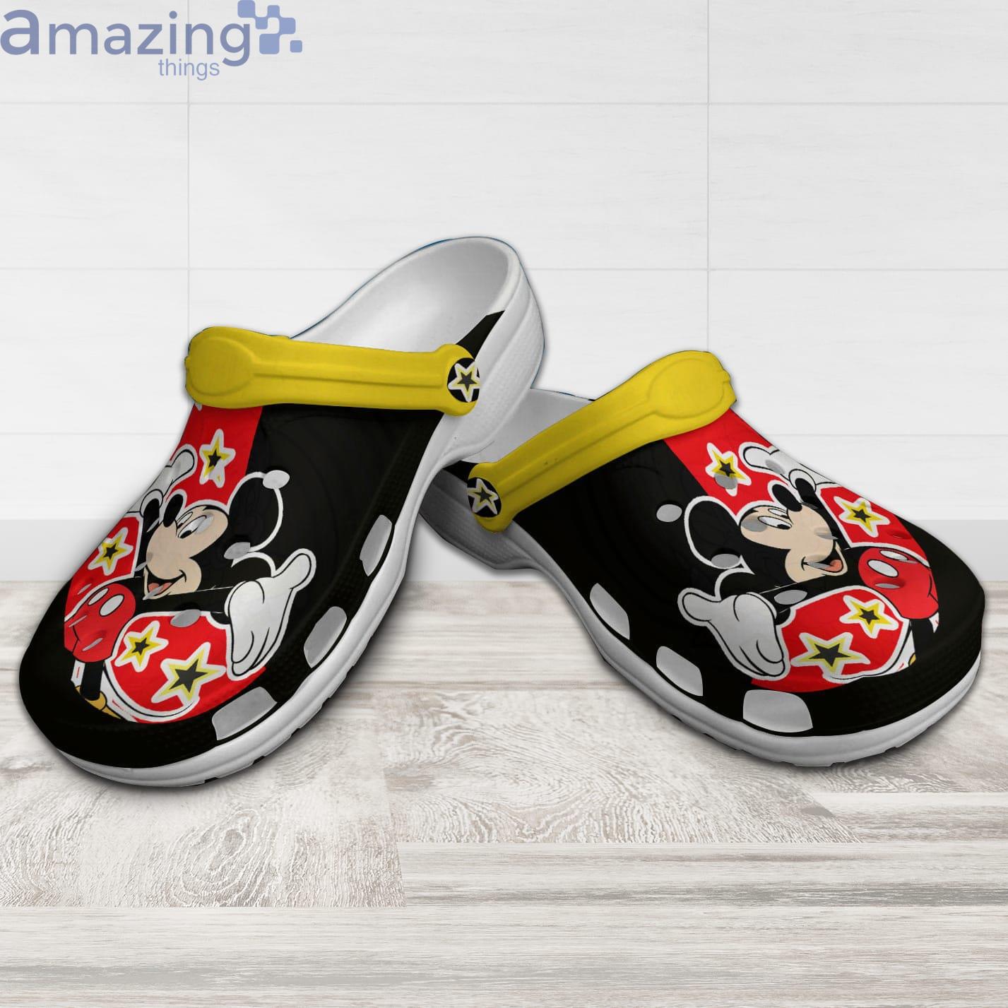 Mickey Mouse Stars Red Black Disney Cartoon Clog For Men And Women Product Photo 1