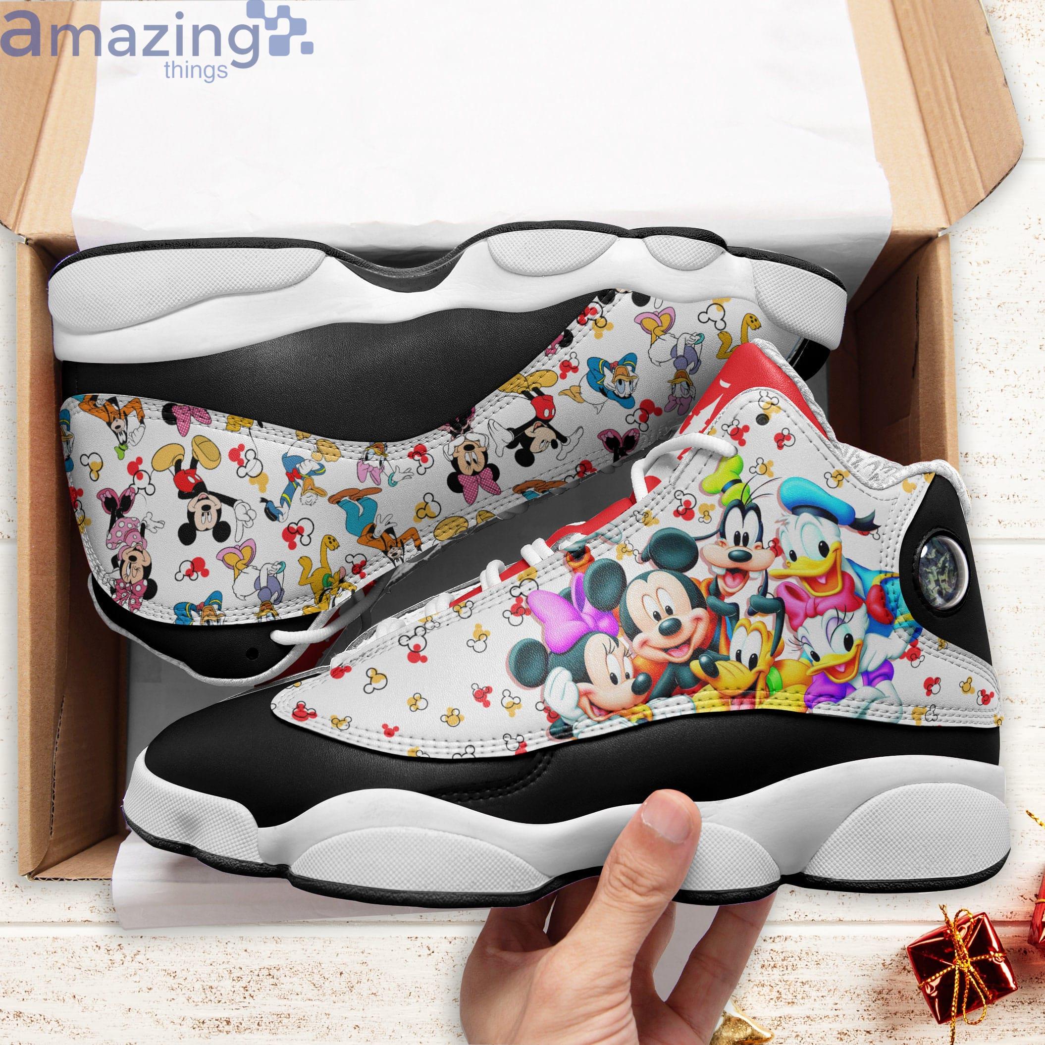 Mikey Friends Disney Cartoon Air Jordan 13 Sneaker Shoes image Mikey Friends Disney Cartoon Air Jordan 13 Sneaker Shoes Product Photo 2